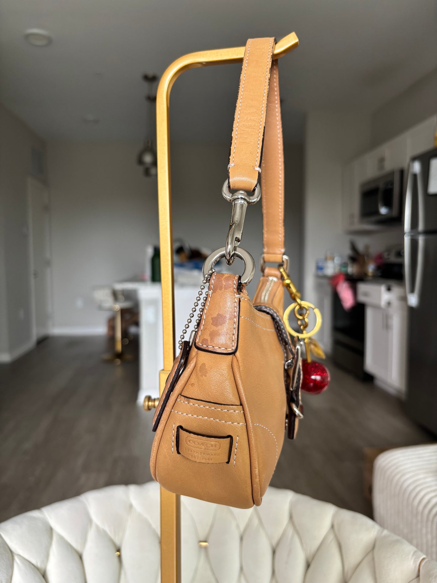 brown Hampton leather shoulder bag