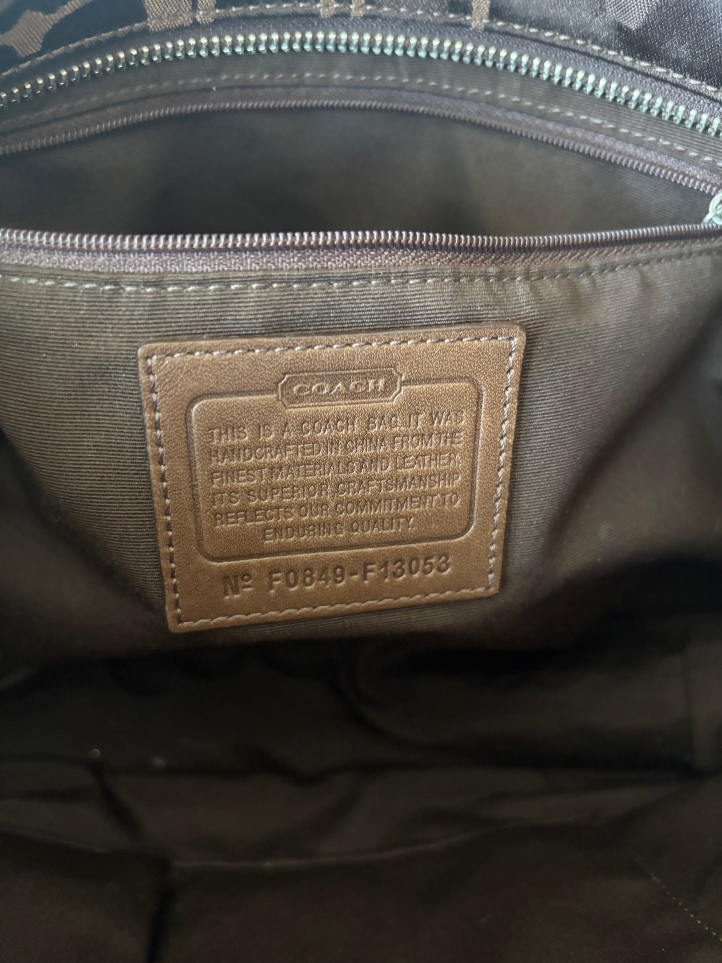 Chocolate brown rare optic tote bag