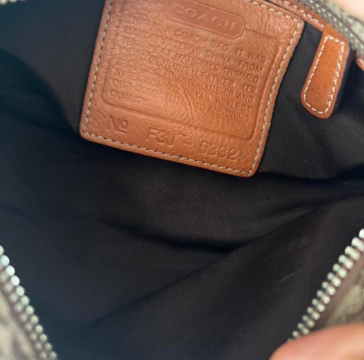 Brown mongram small shoulder bag