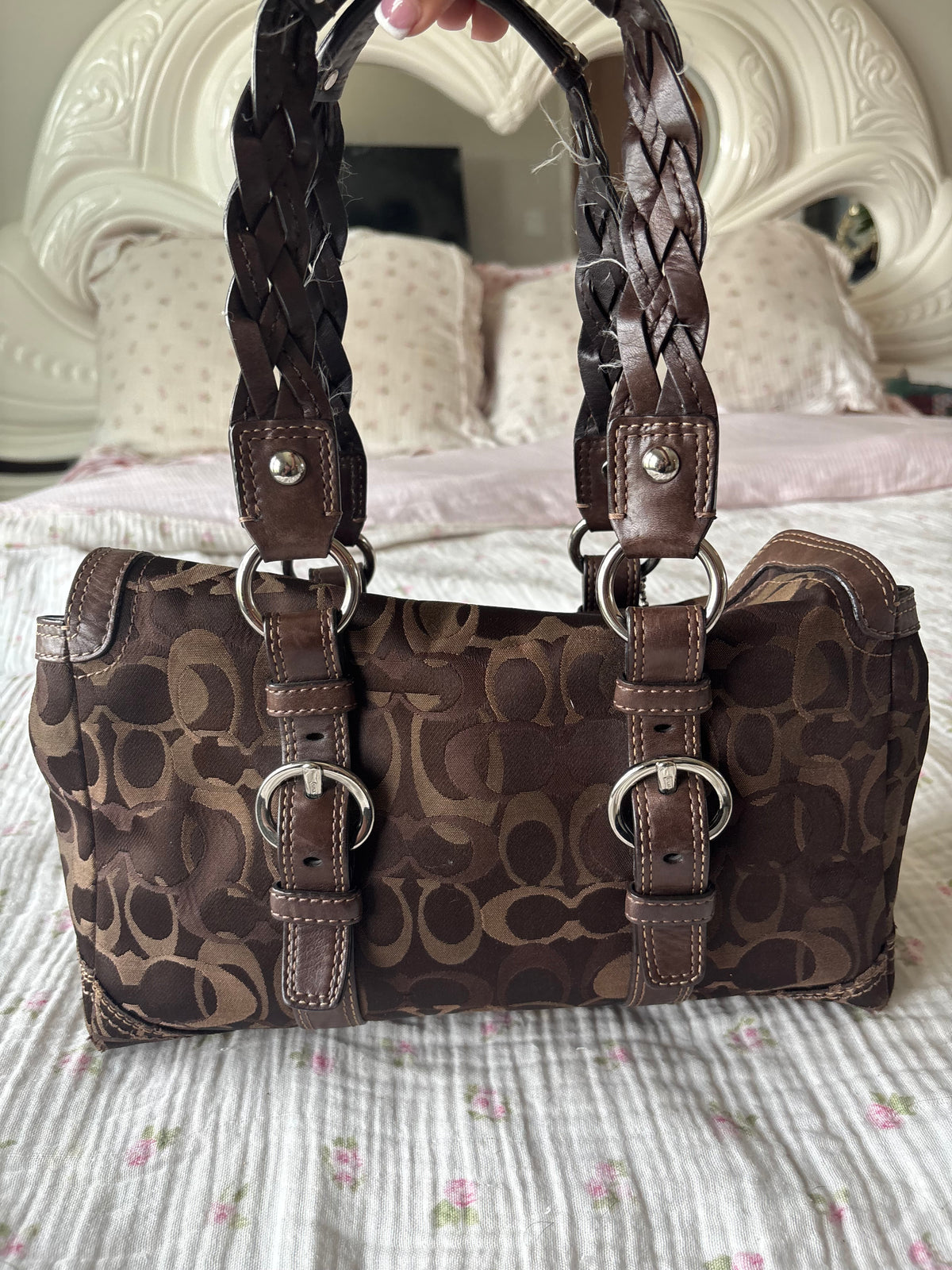 Rare brown coach vintage satchel