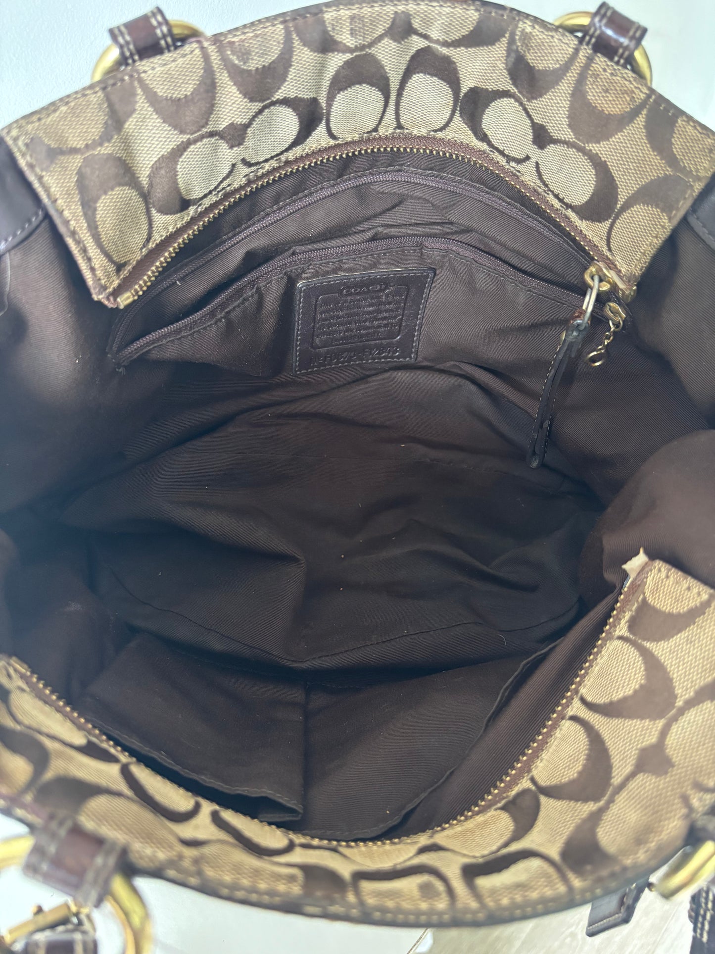 Patchwork coach tote bags