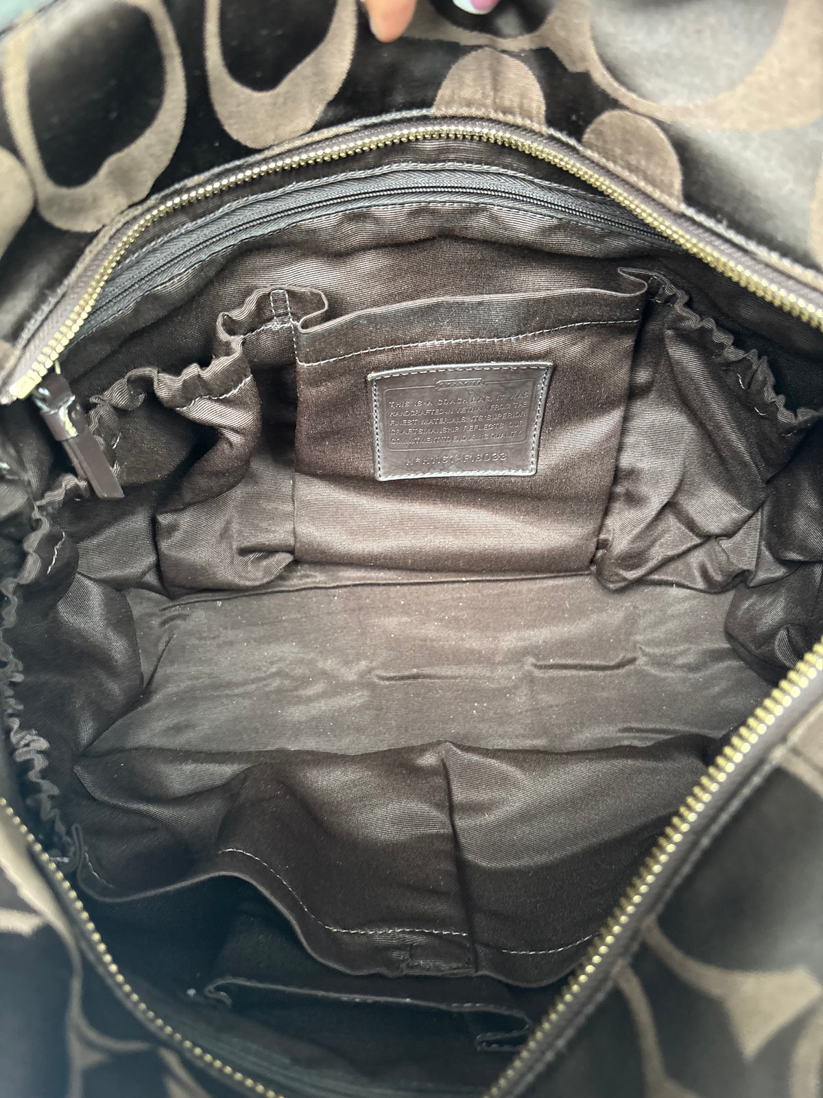 Chocolate brown large hobo