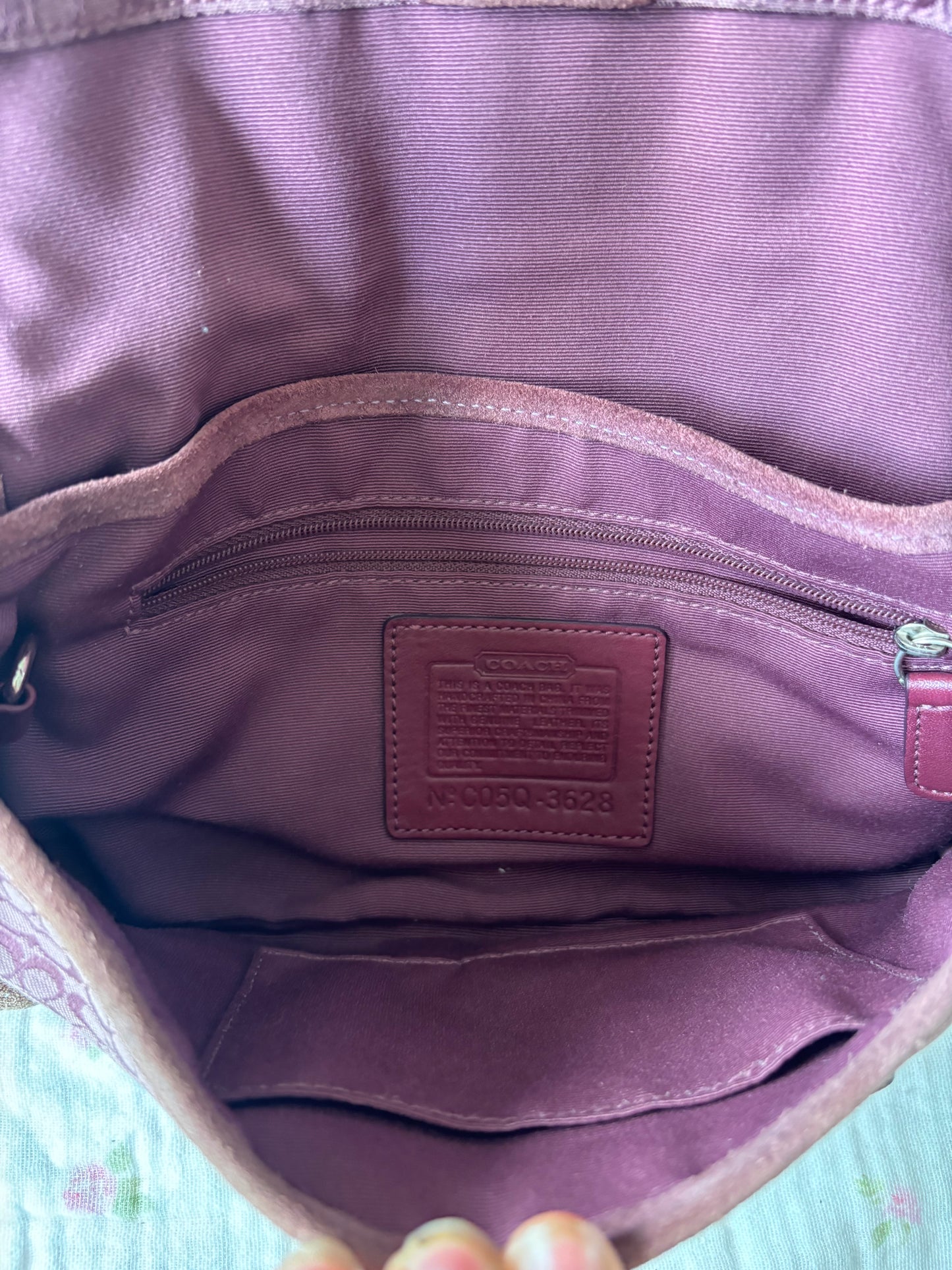 Vintage coach mauve shoulder bag