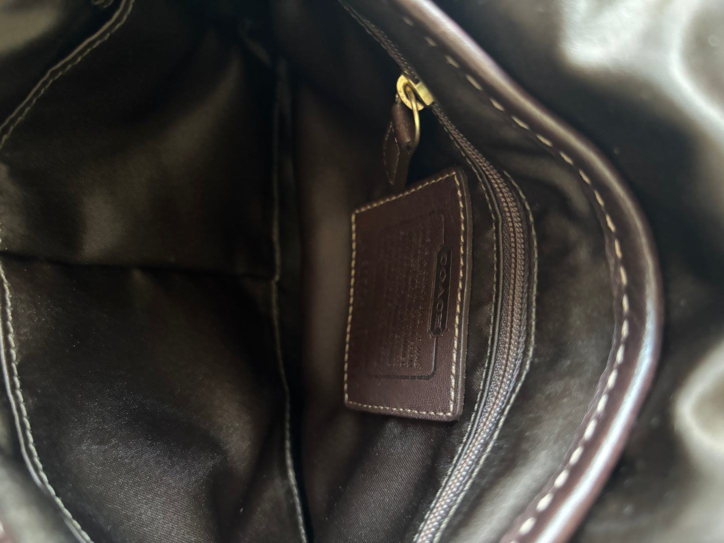 Brown coach peakook bag