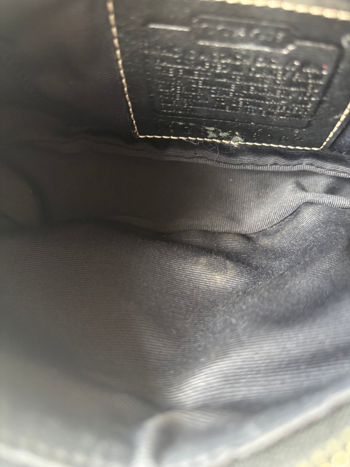 Black mongram coach Hampton soho