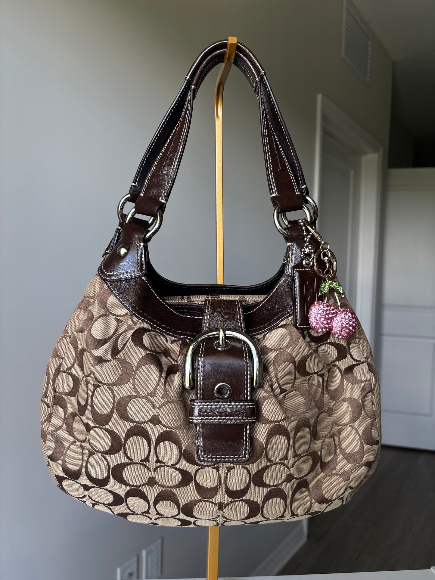 Brown soho Lyn vintage coach shoulder bag