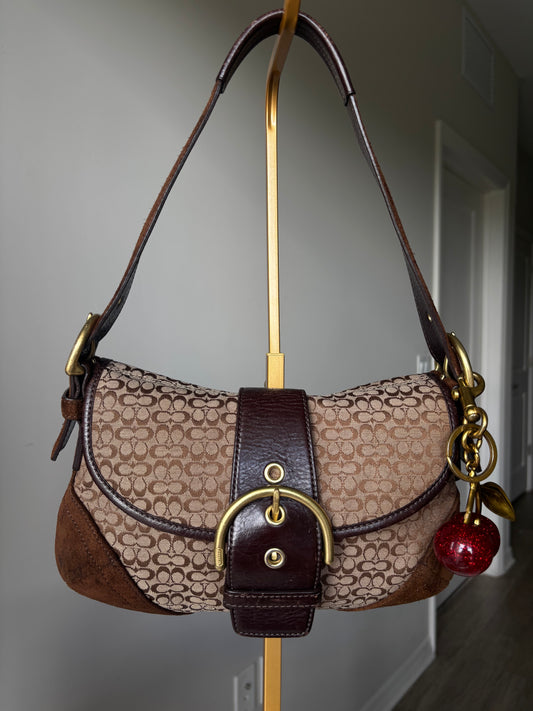 Brown mini coach soho