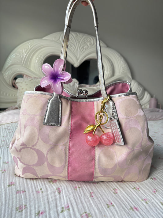 Rare Pink vintage coach tote bag