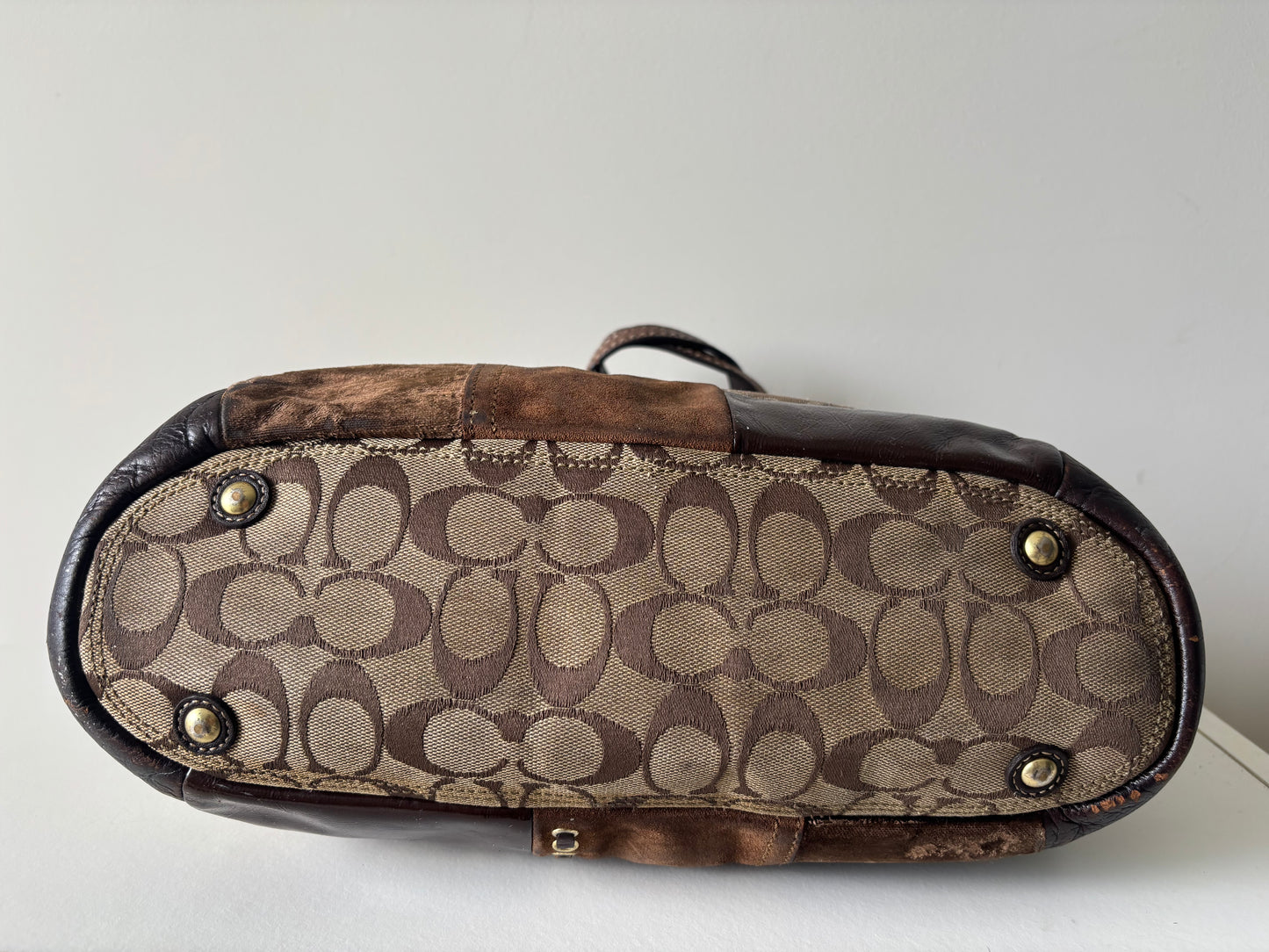 Patchwork coach tote bags