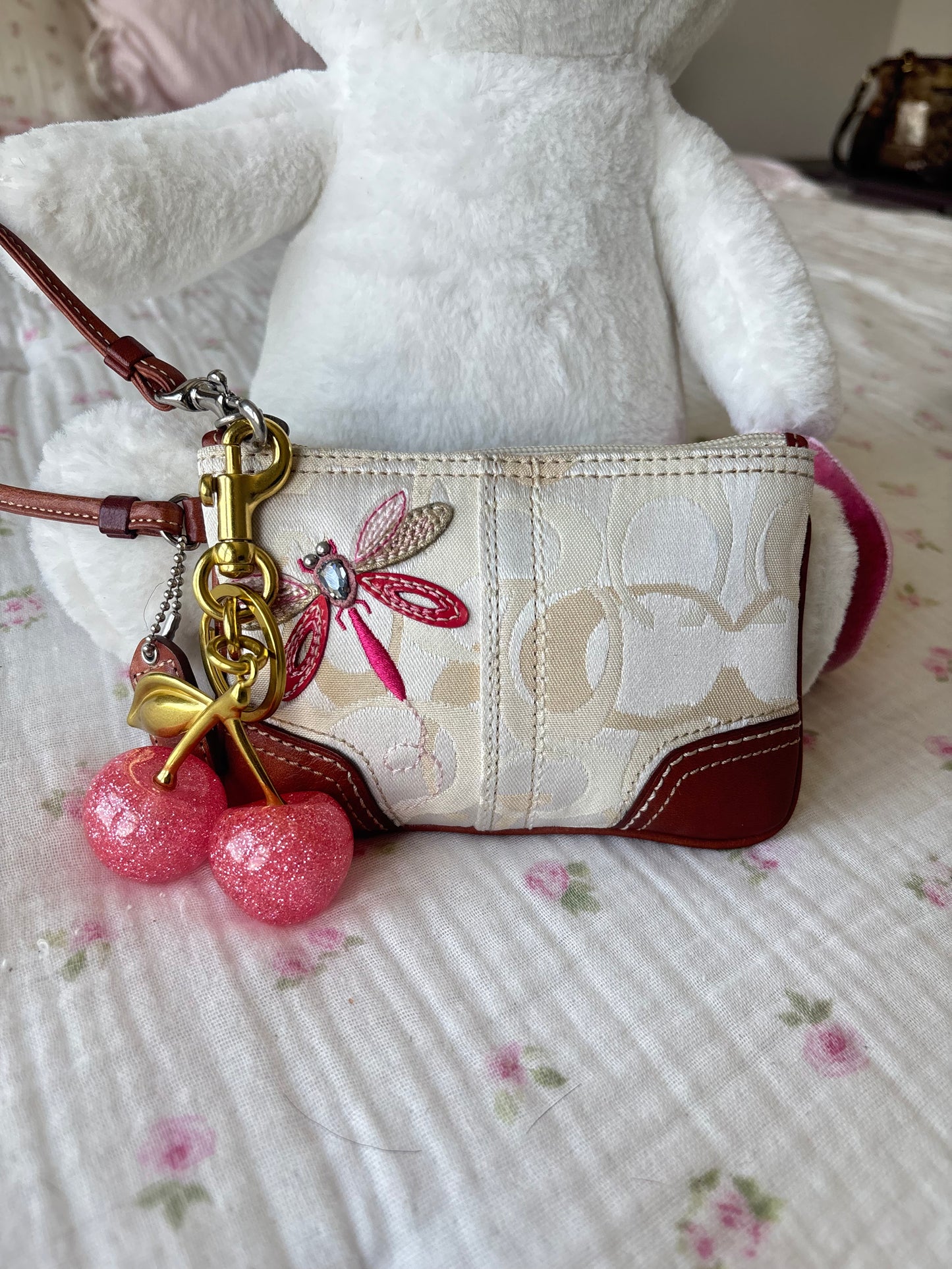 Rare vintage coach dragonfly wallet
