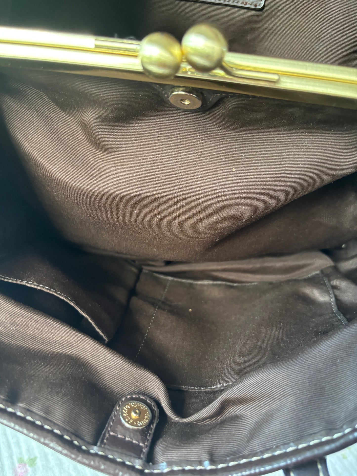 Rare choclate brown tote bag