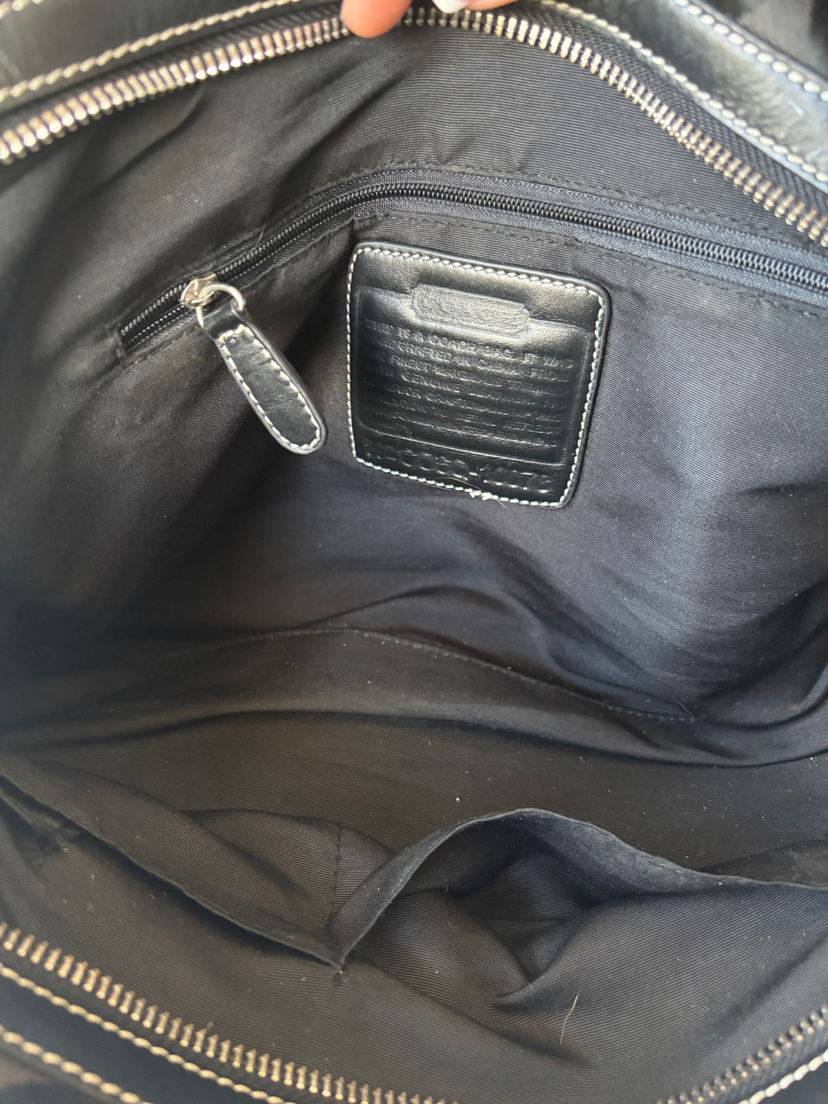 Rare Black vintage coach satchel