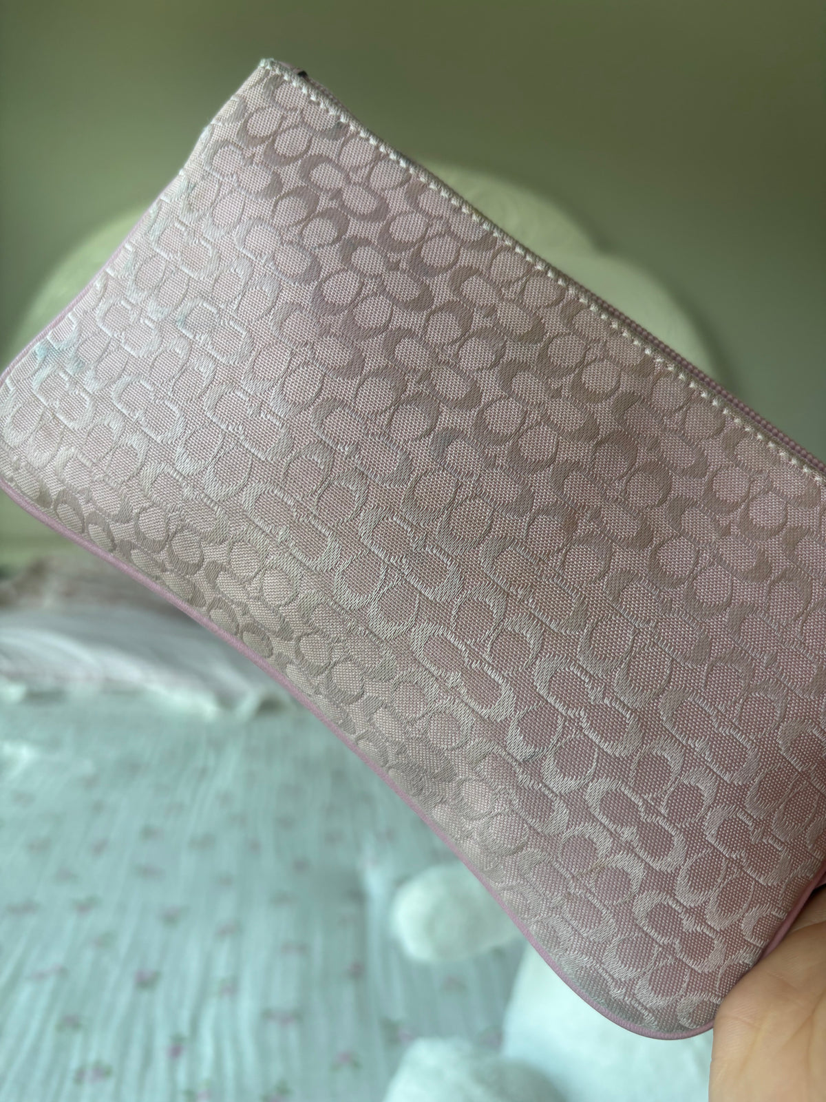 Baby pink rare coach wallet
