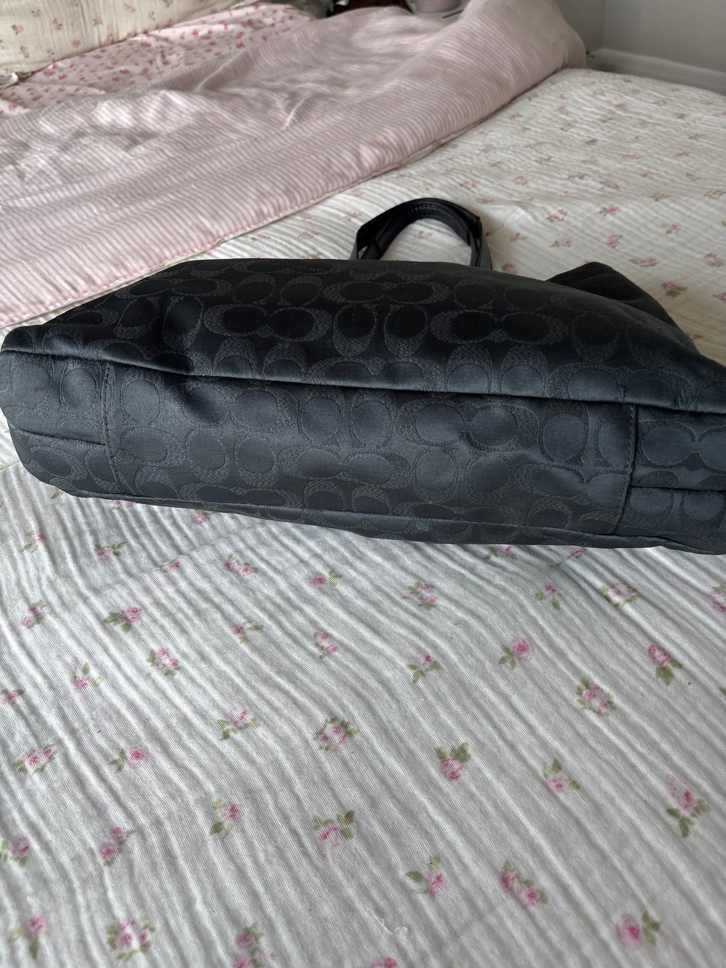 Rare coach mongram tote bag