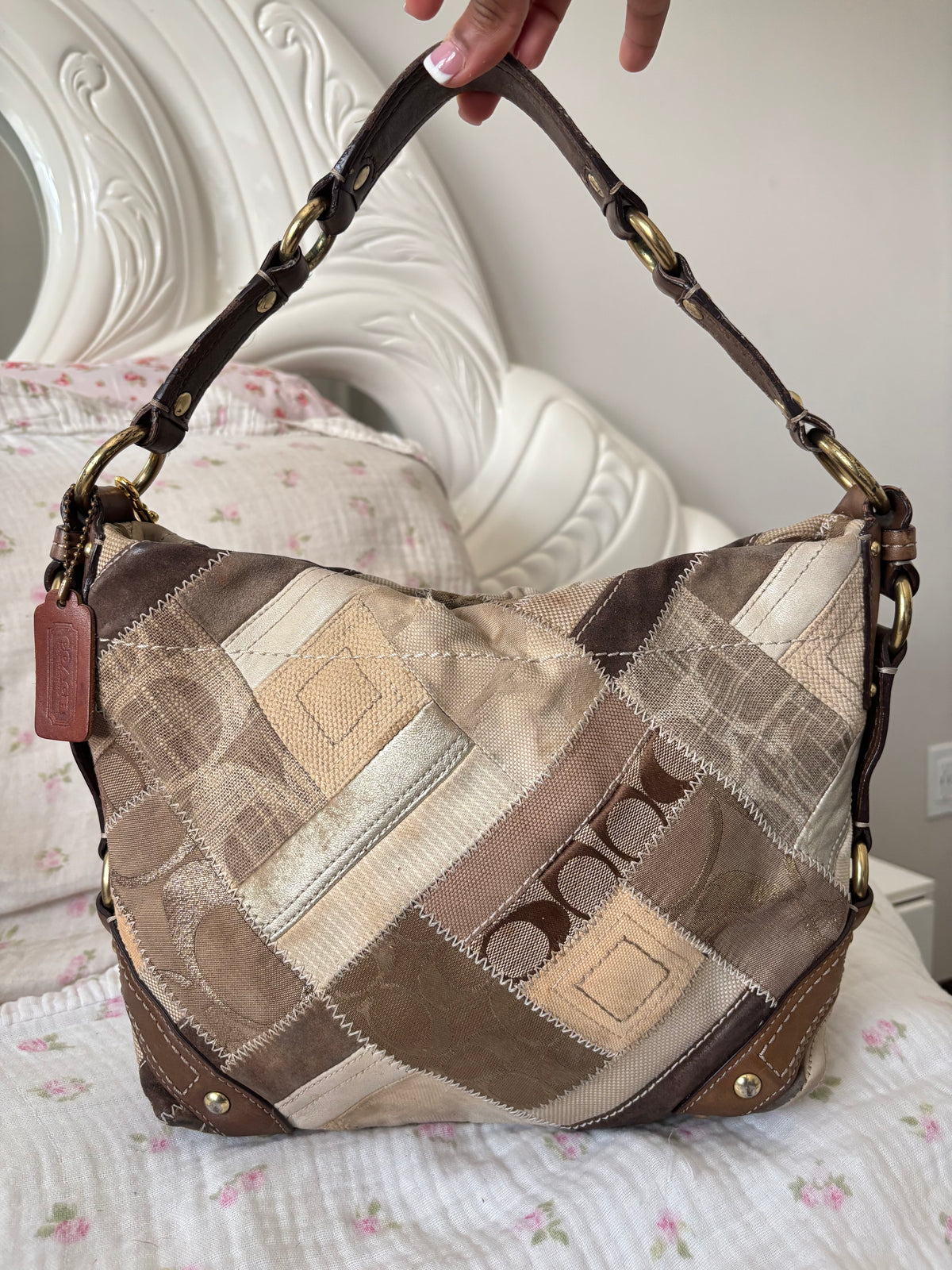 Rare patchwork coach Carly