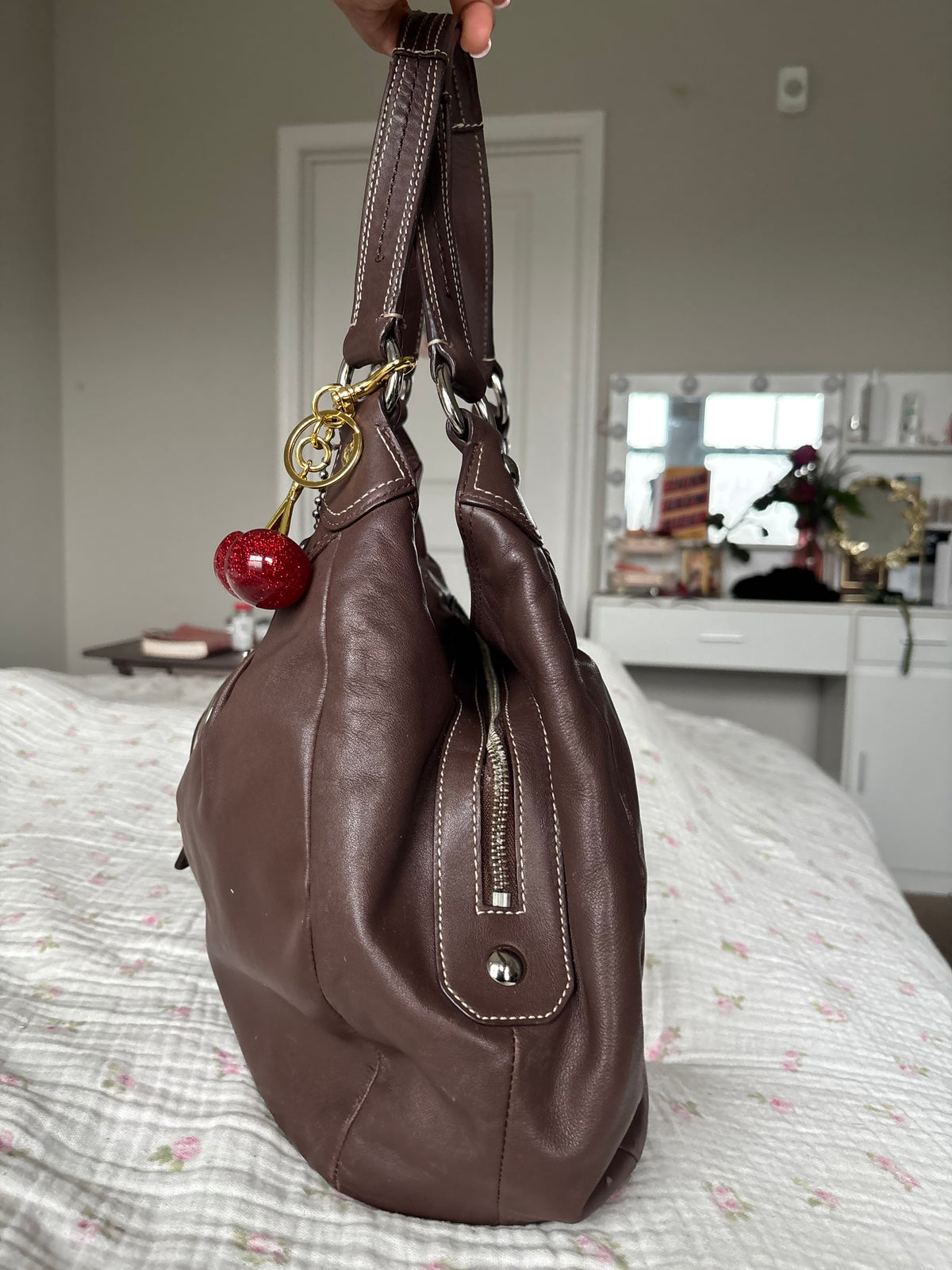 Brown leather coach vintage soho Lyn