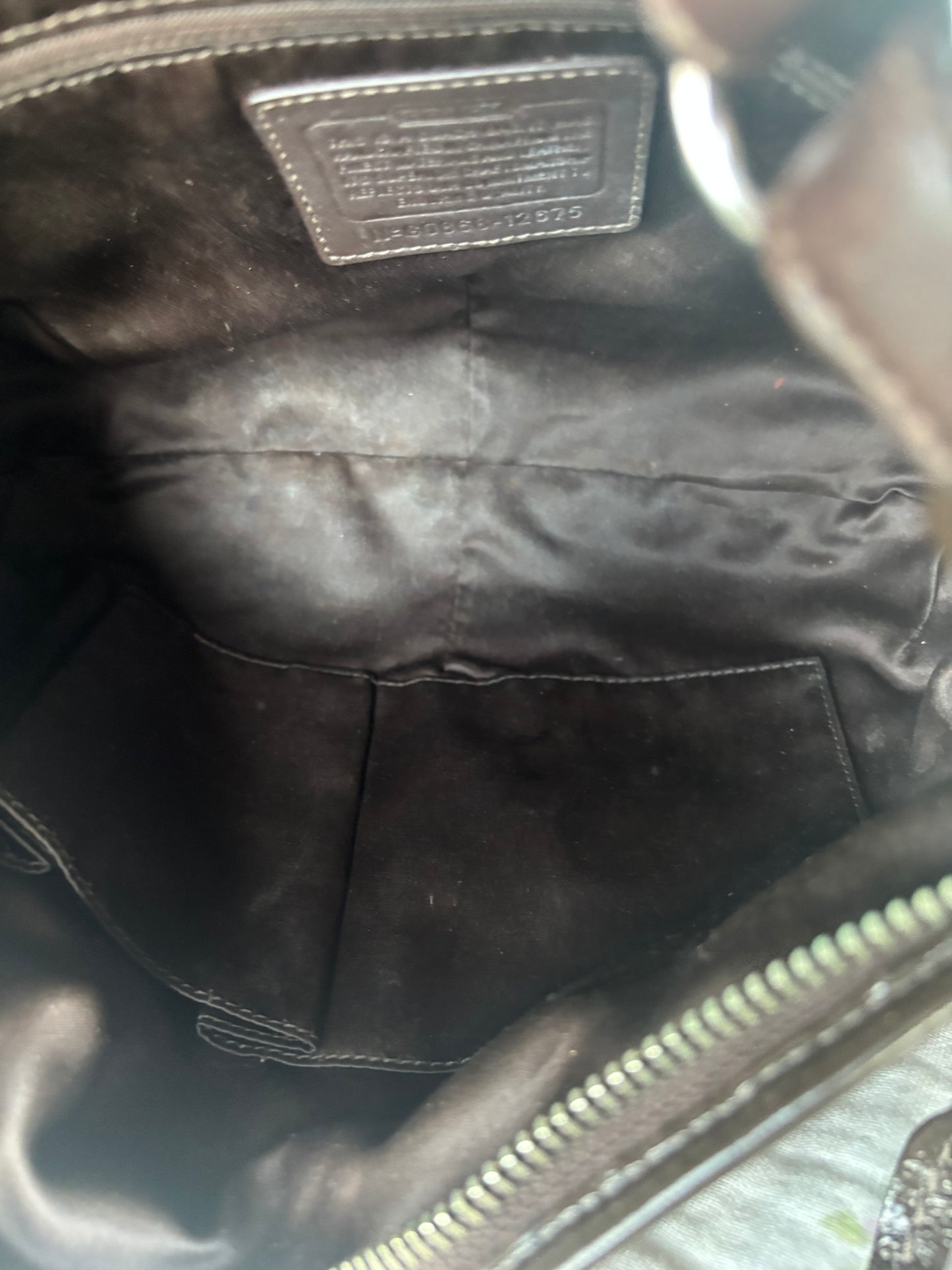 Brown coach medium hobo shoulder bag