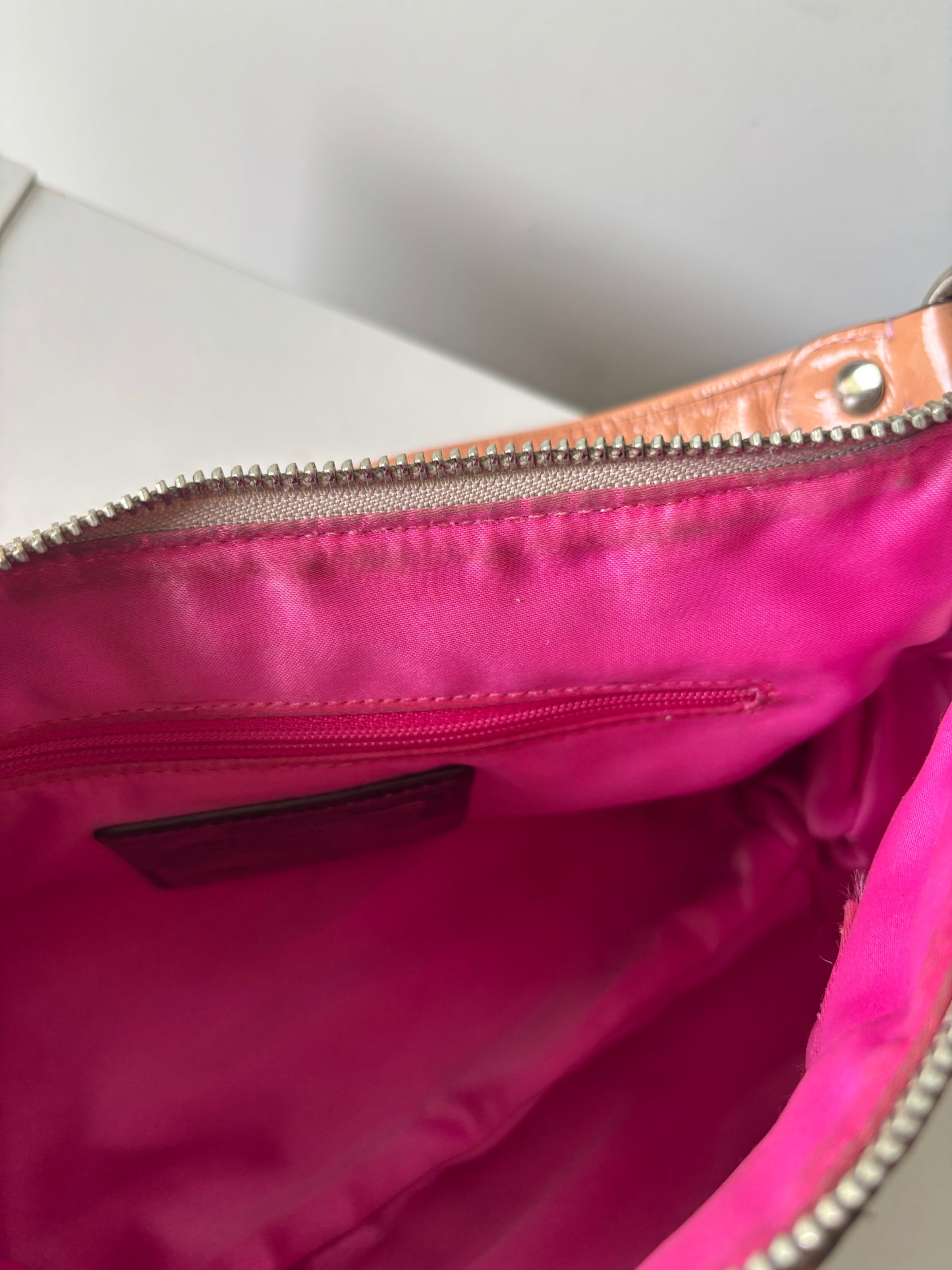 Rare pink poppy small shoulder bag