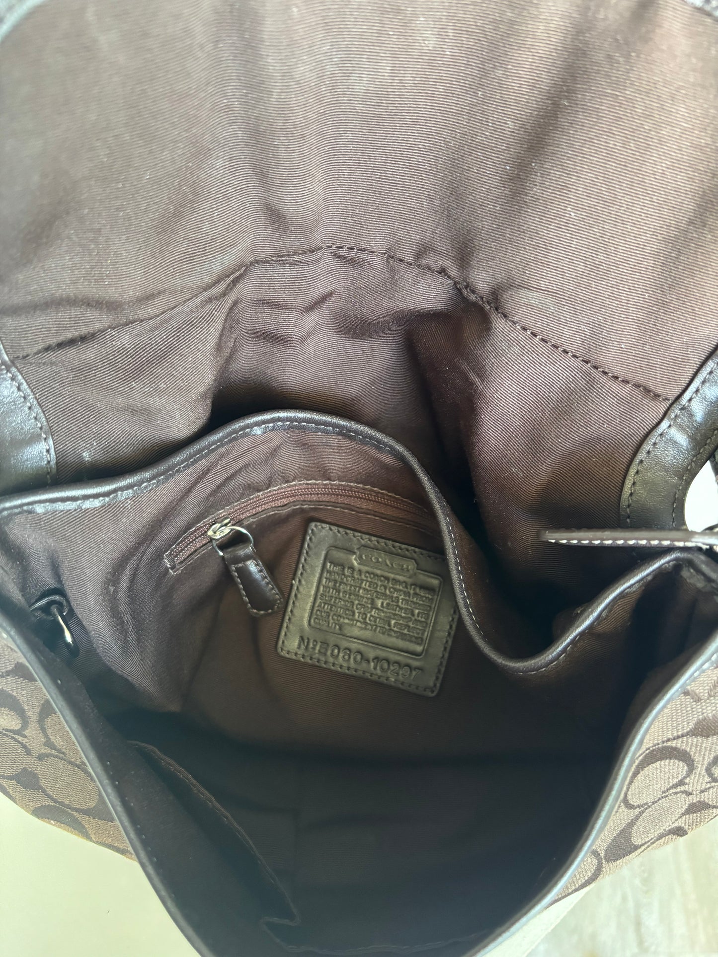 Rare choclate brown coach soho shoulder bag