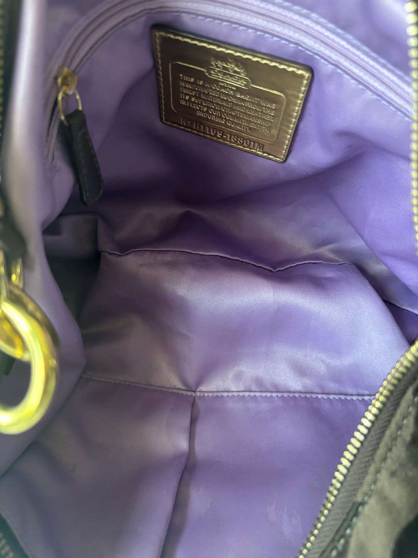 Rare choclate brown hobo coach bag