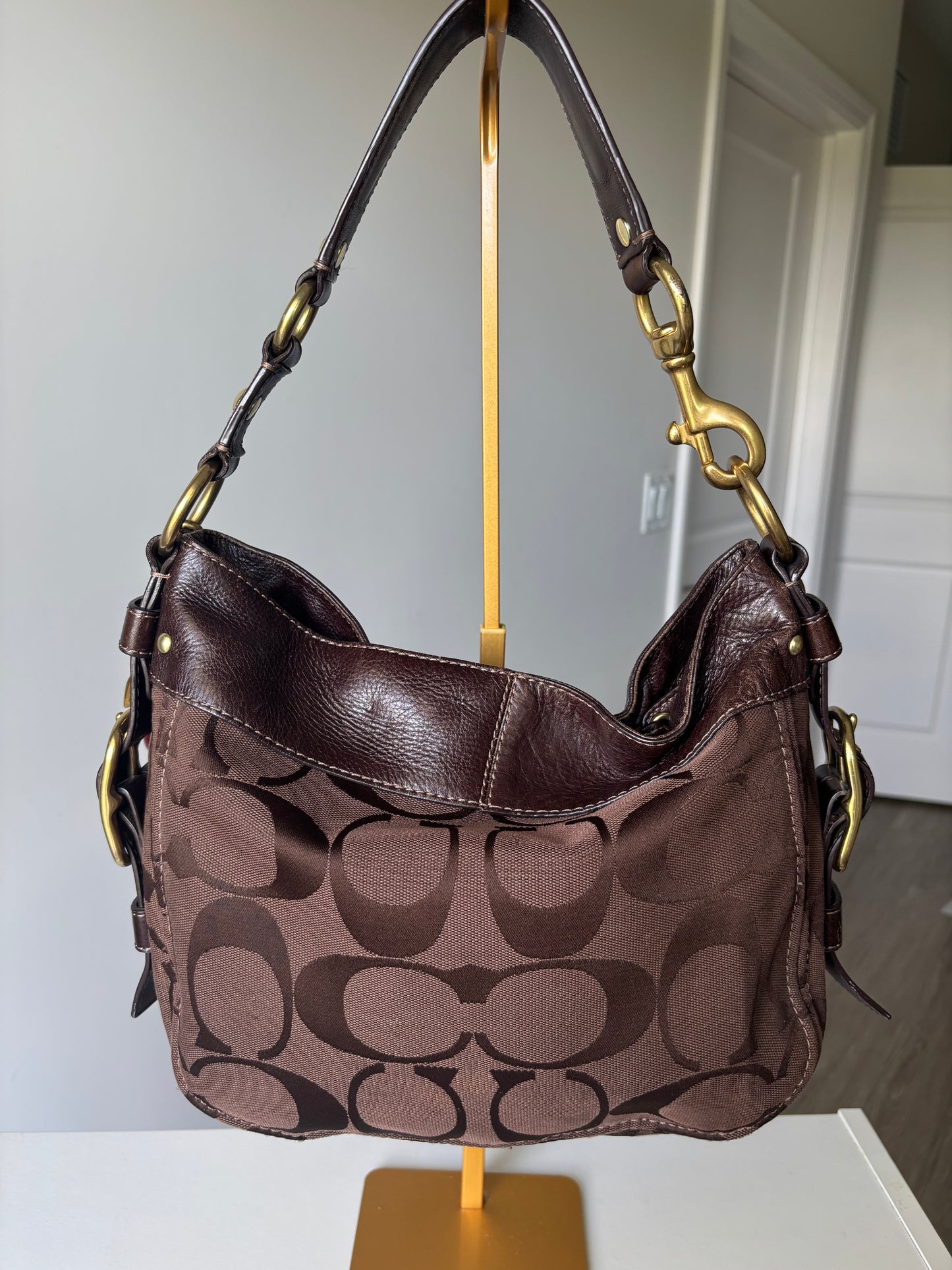 Rare brown coach Zoe