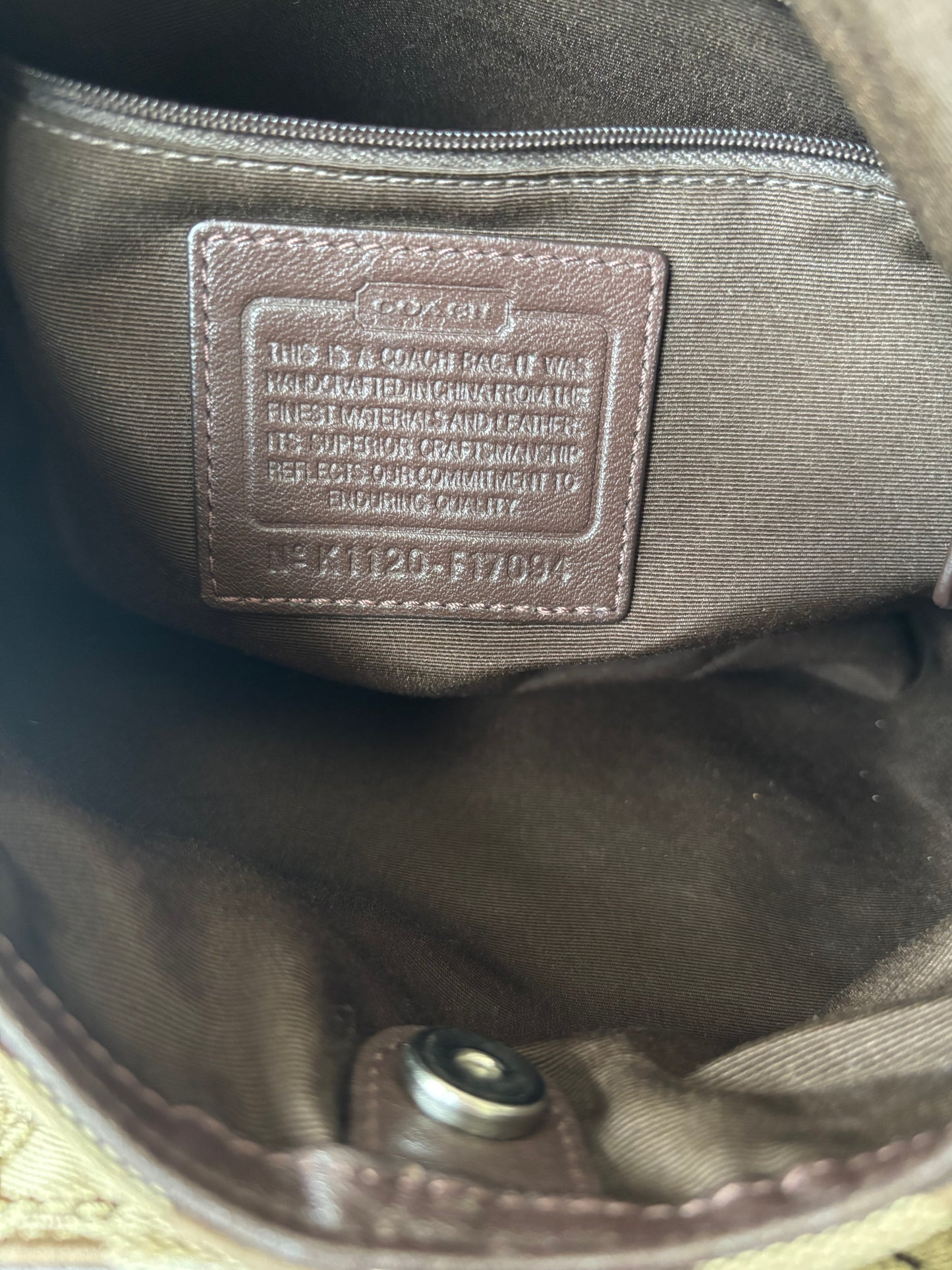 Rare brown mongram coach soho Lyn