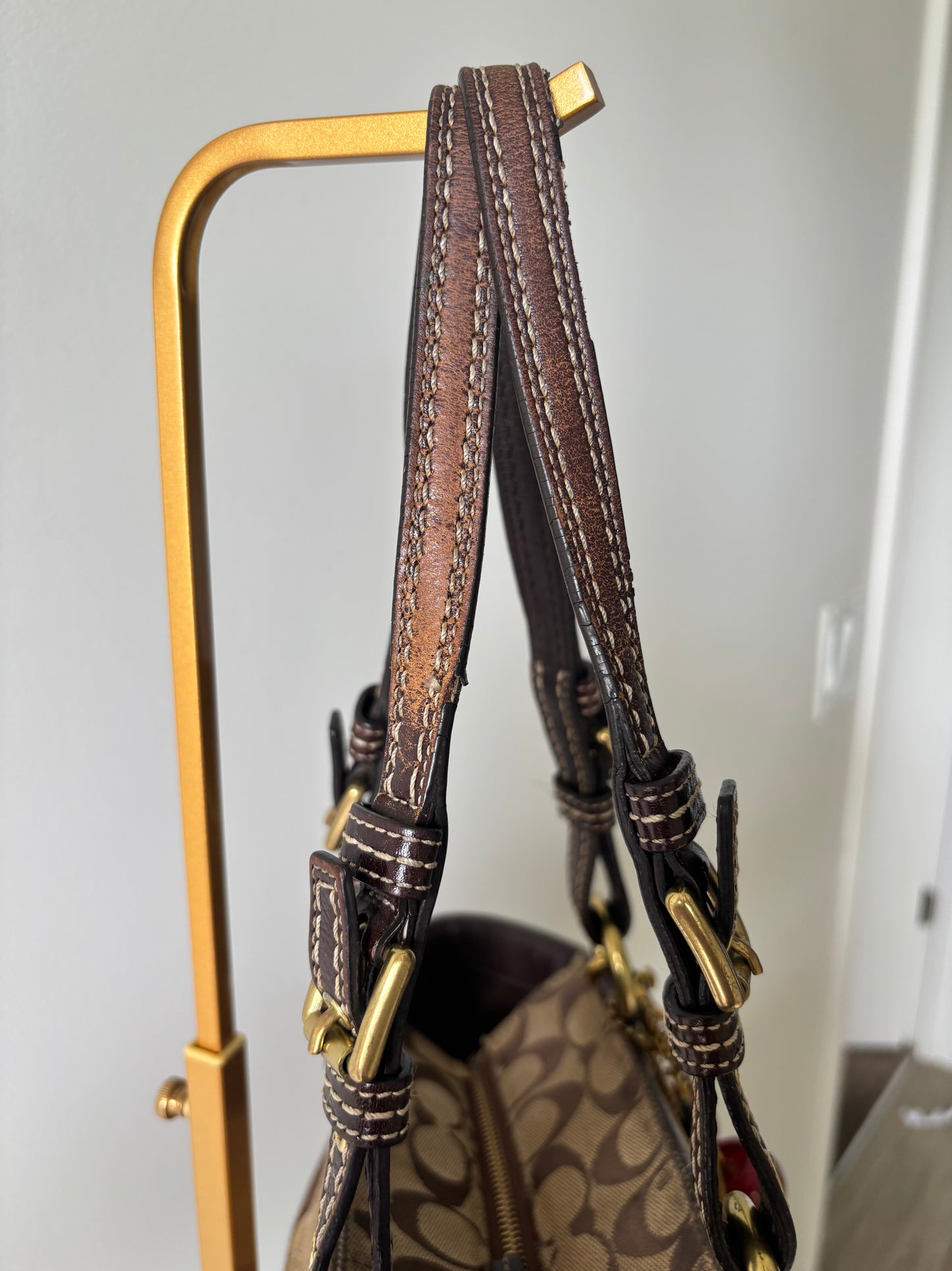 Patchwork coach tote bags