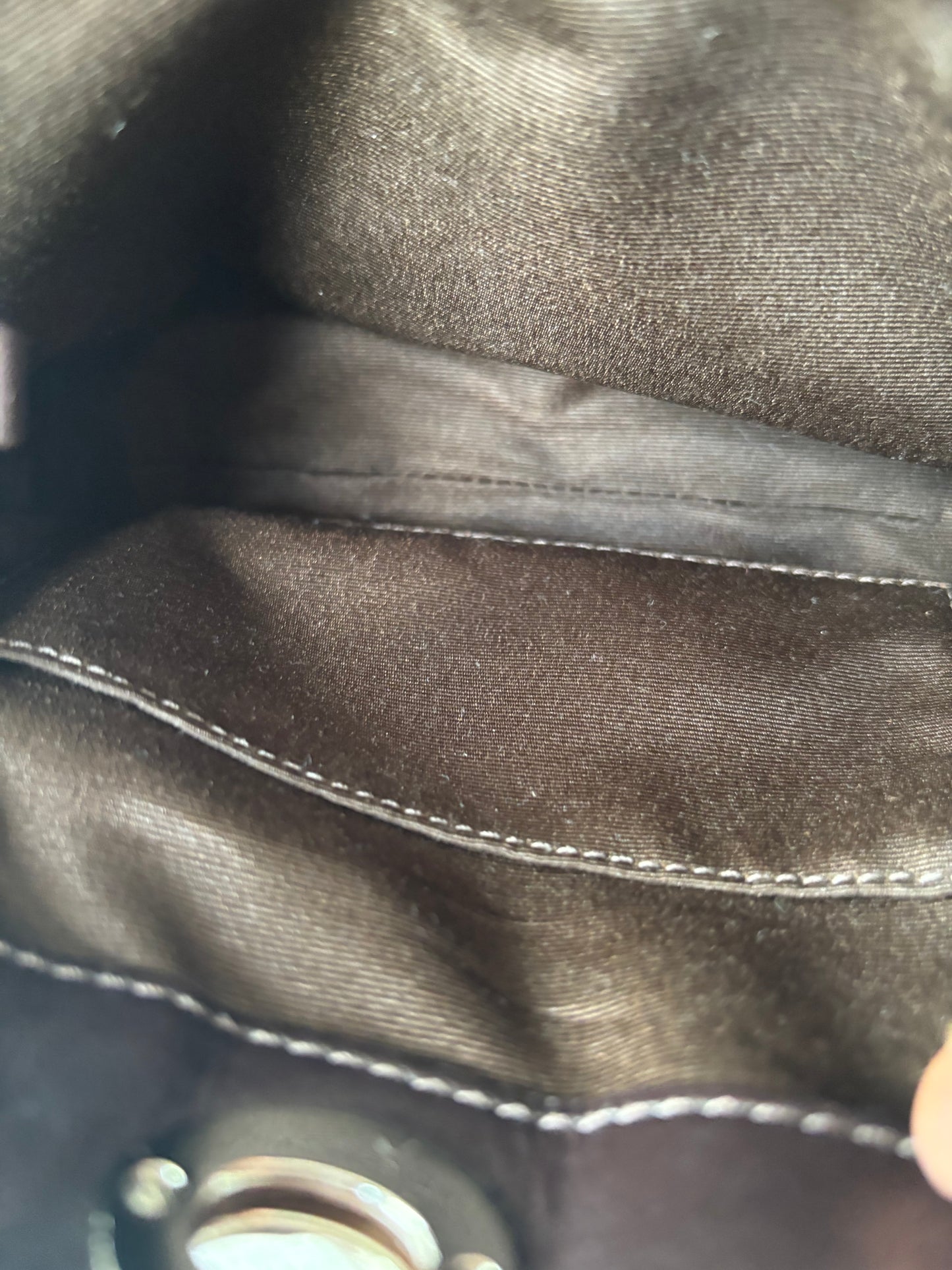 Vintage coach mini turnlock bag