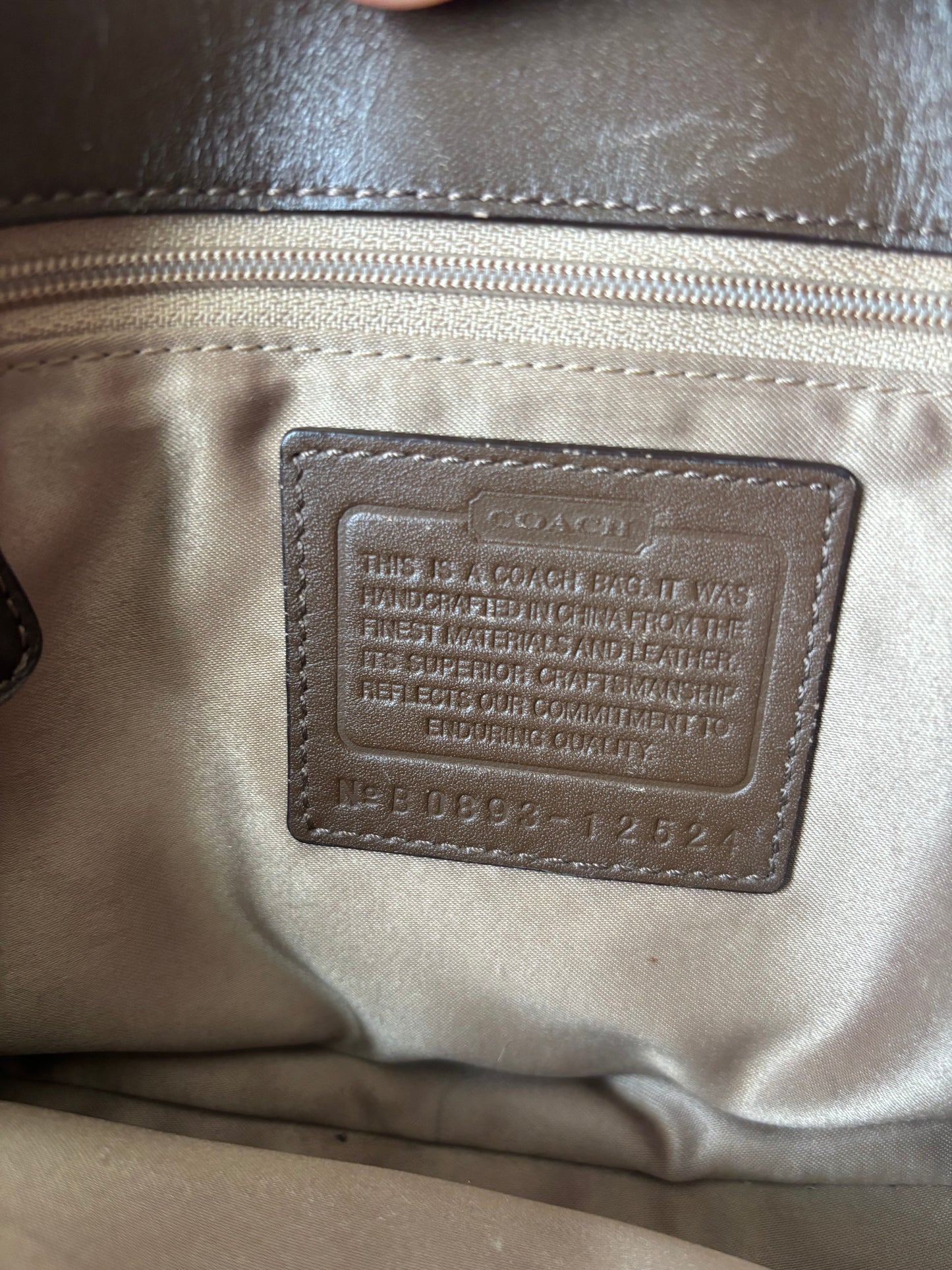Rare patchwork coach satchel bag