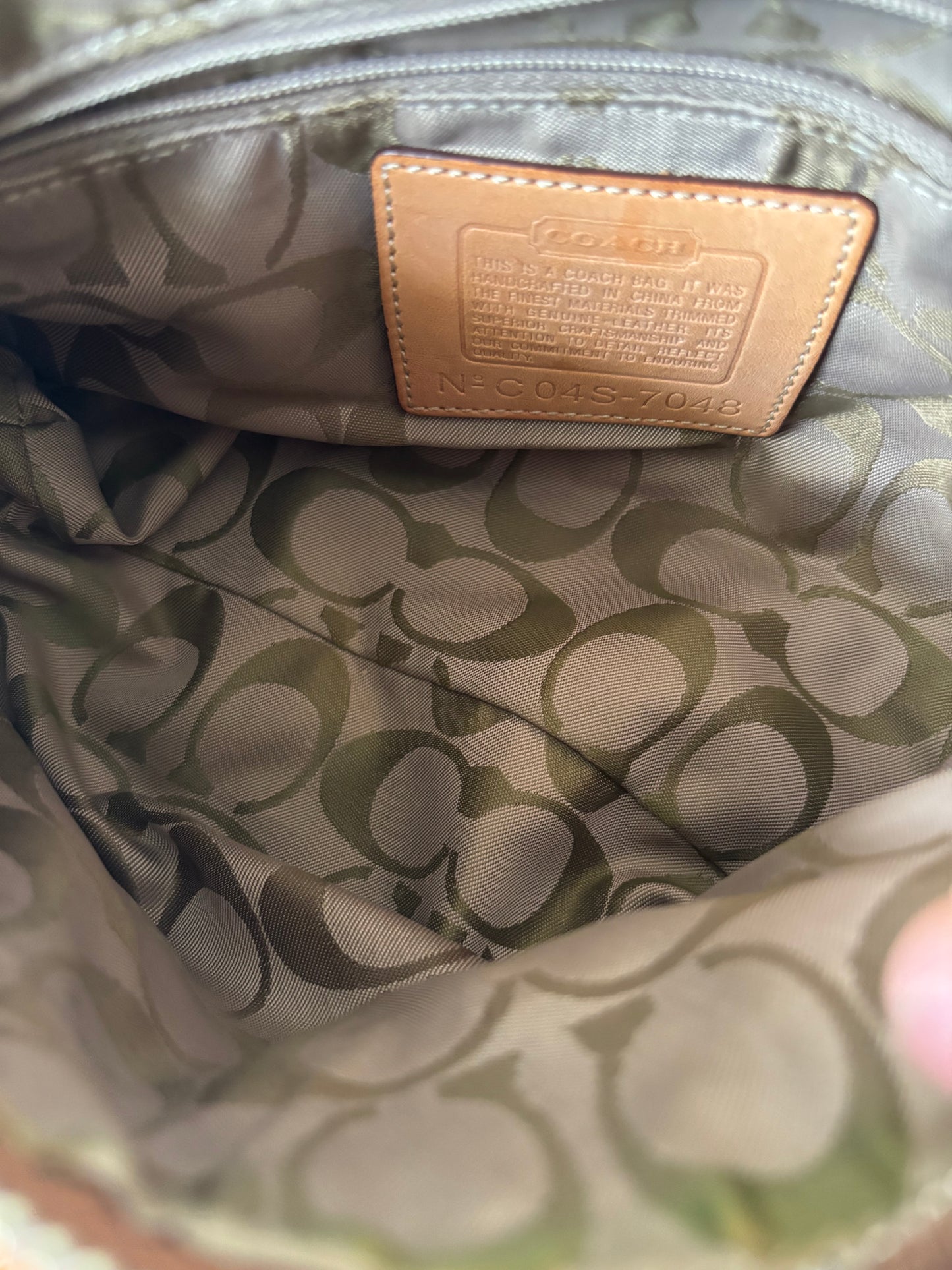 Rare patchwork coach small shoulder bag