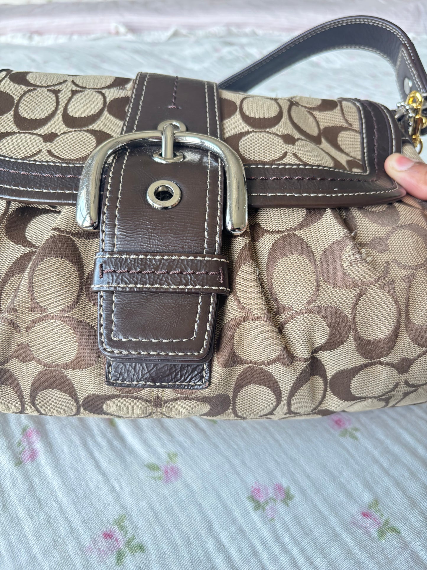 Rare brown soho coach shoulder bag