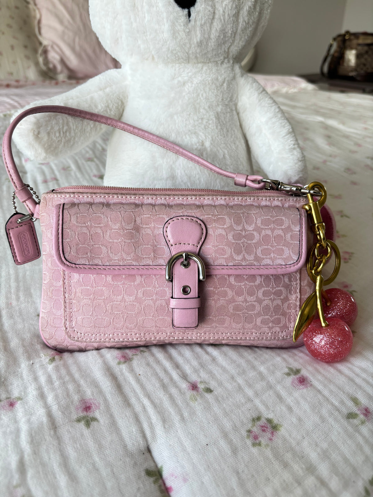 Baby pink rare coach wallet