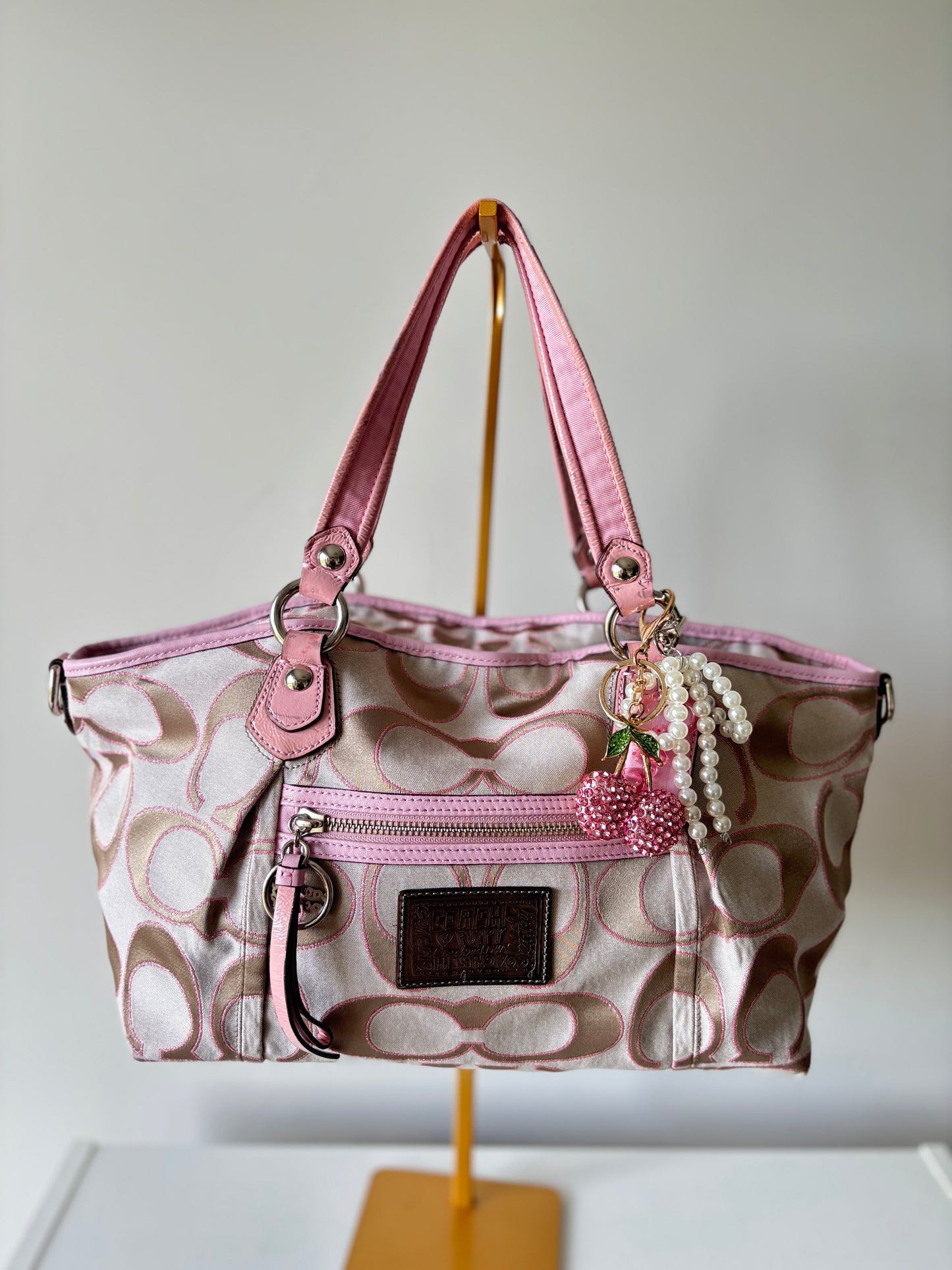 Rare pink poppy tote bag
