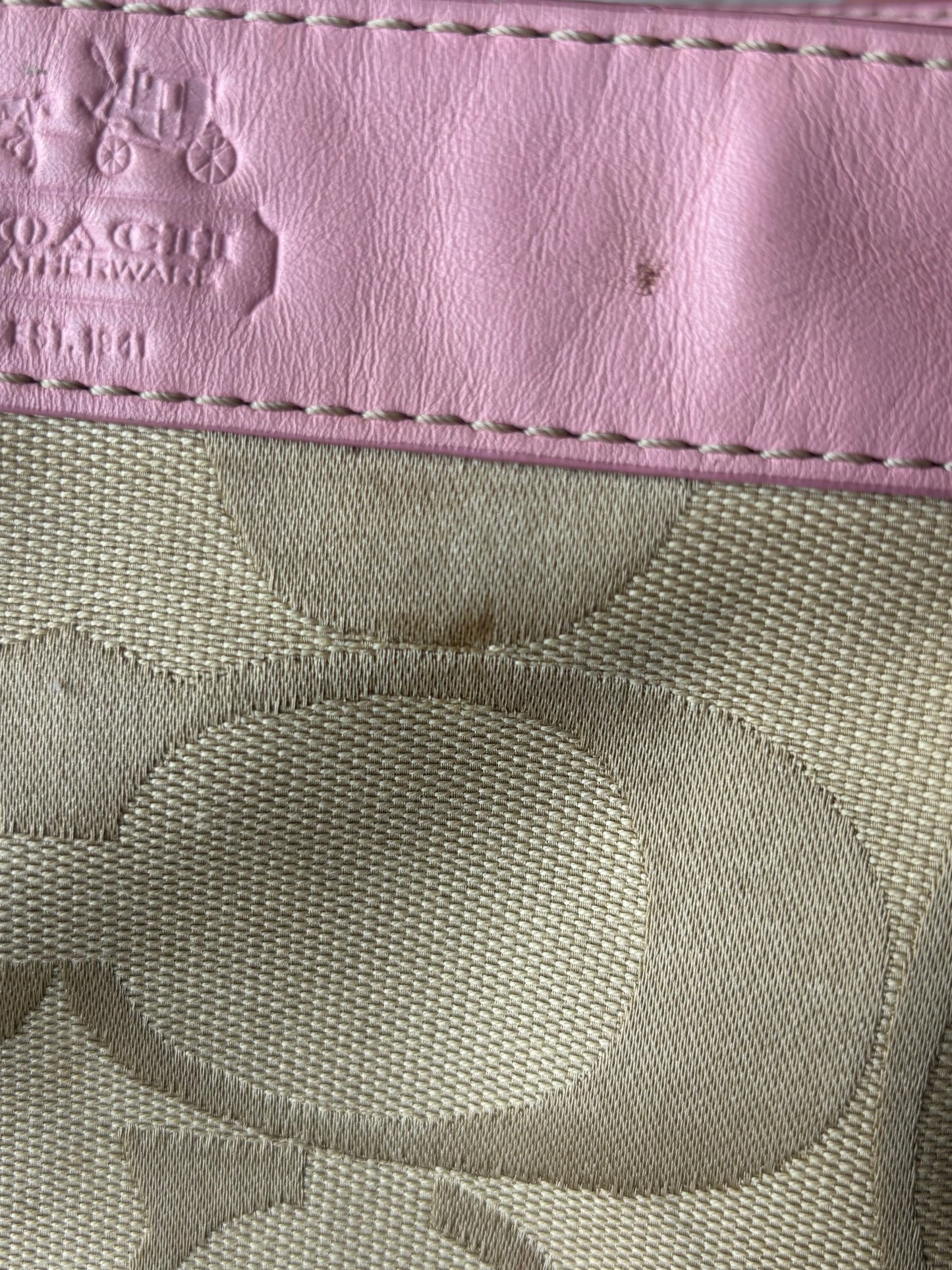 Rare pink mini coach Zoe