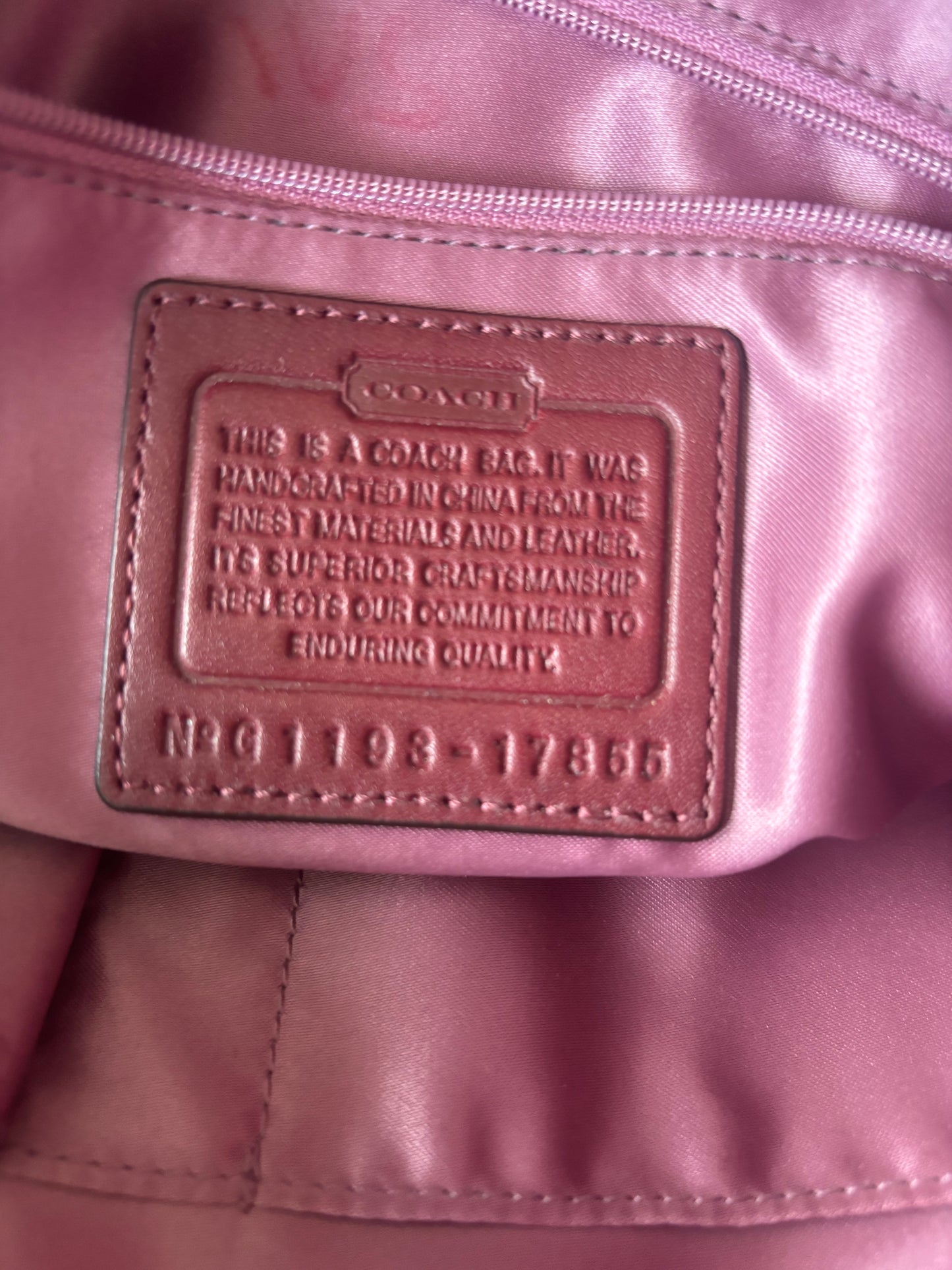 Rare cherry red coach satchel bag