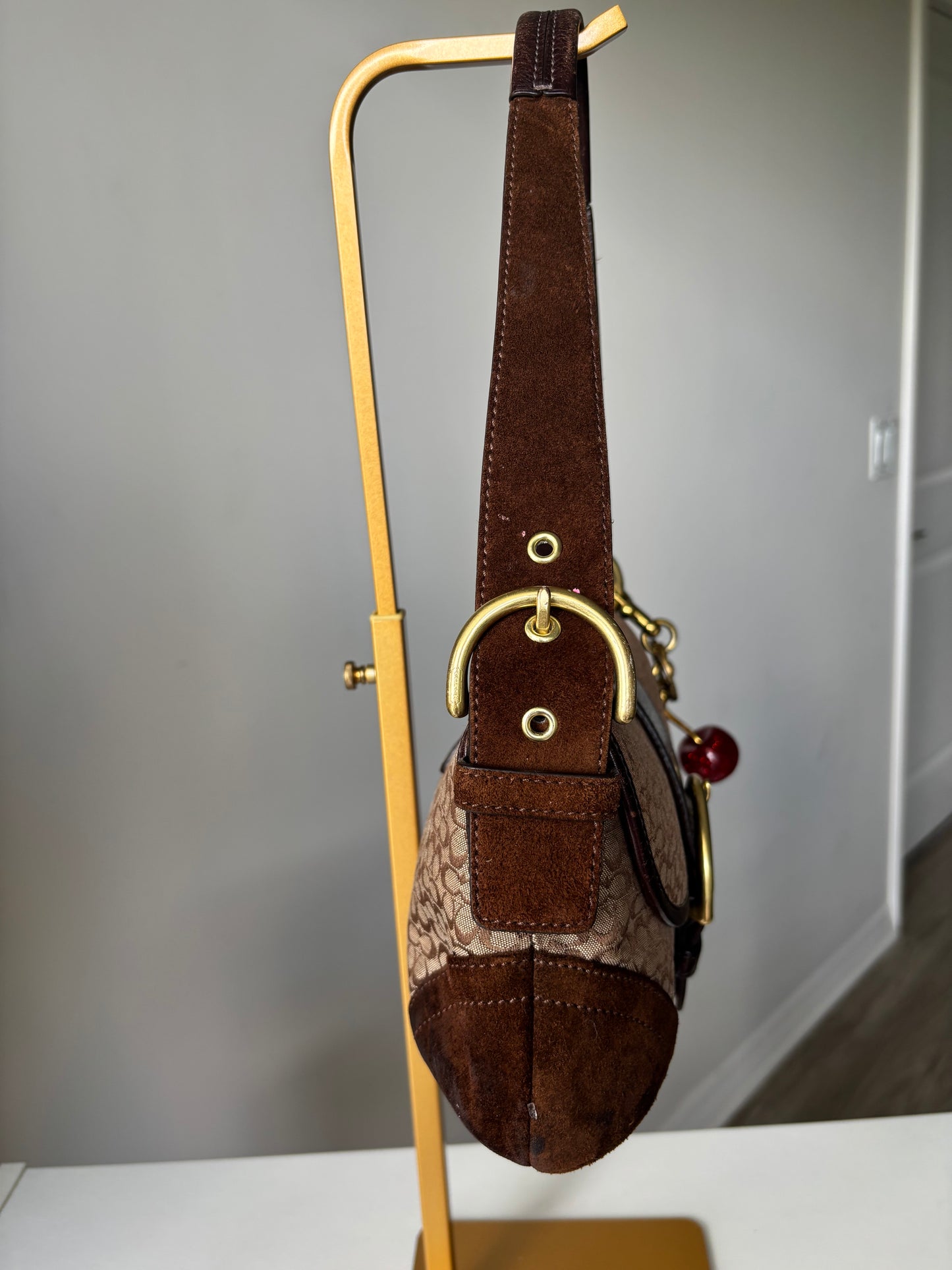 Brown mini coach soho
