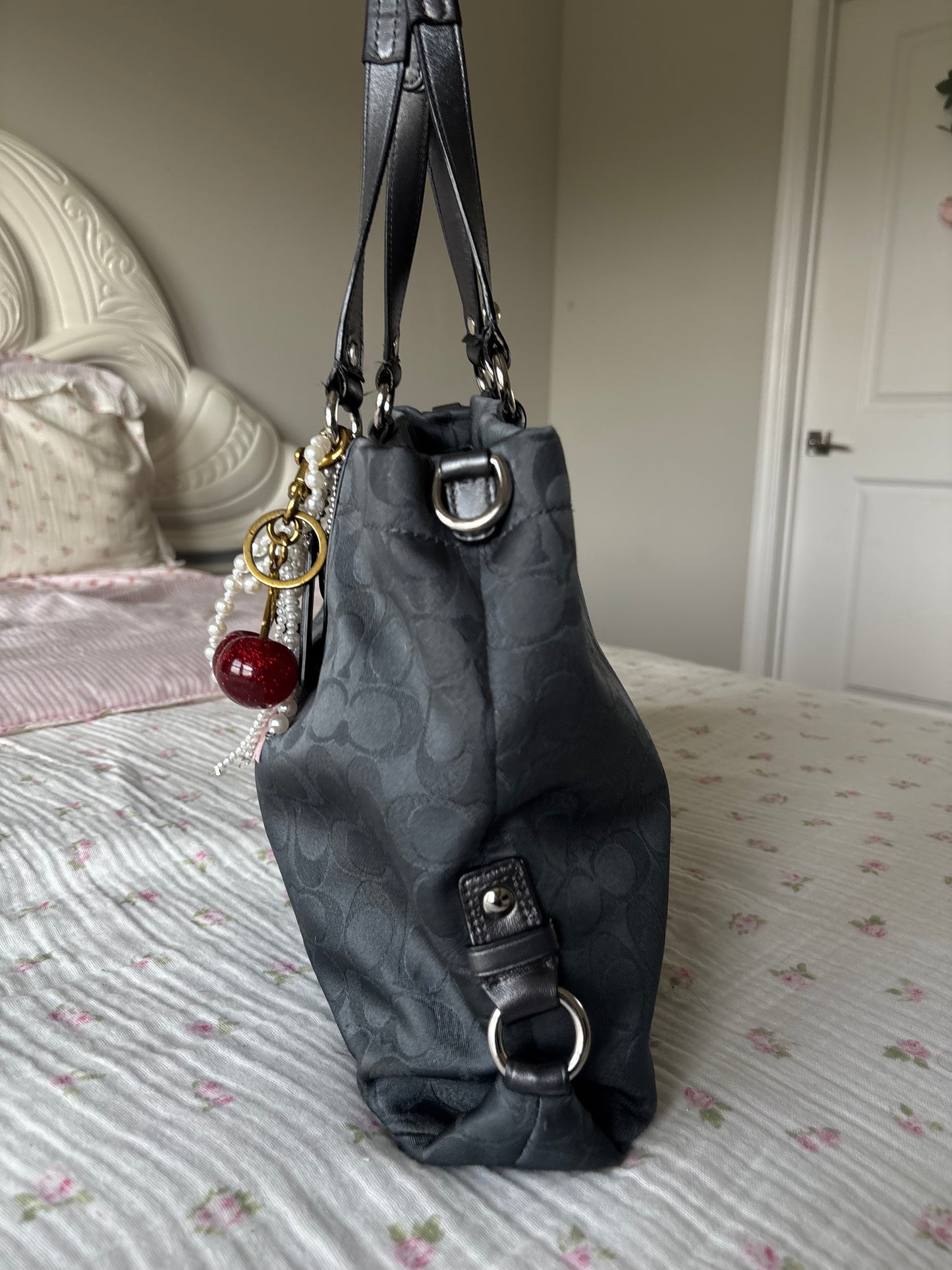 Rare coach mongram tote bag