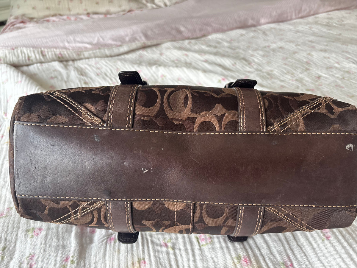 Rare brown coach vintage satchel
