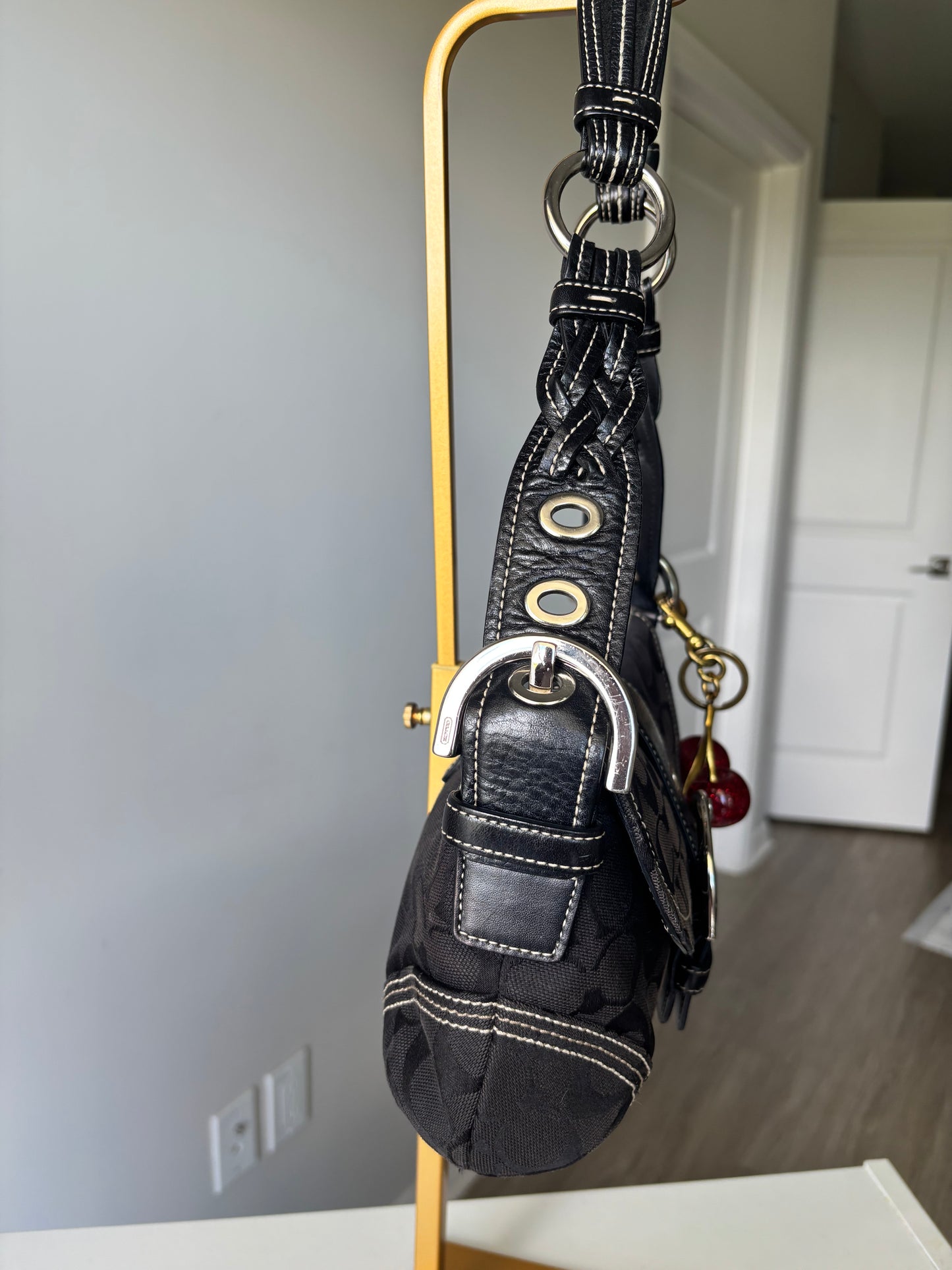 Black mongram coach soho