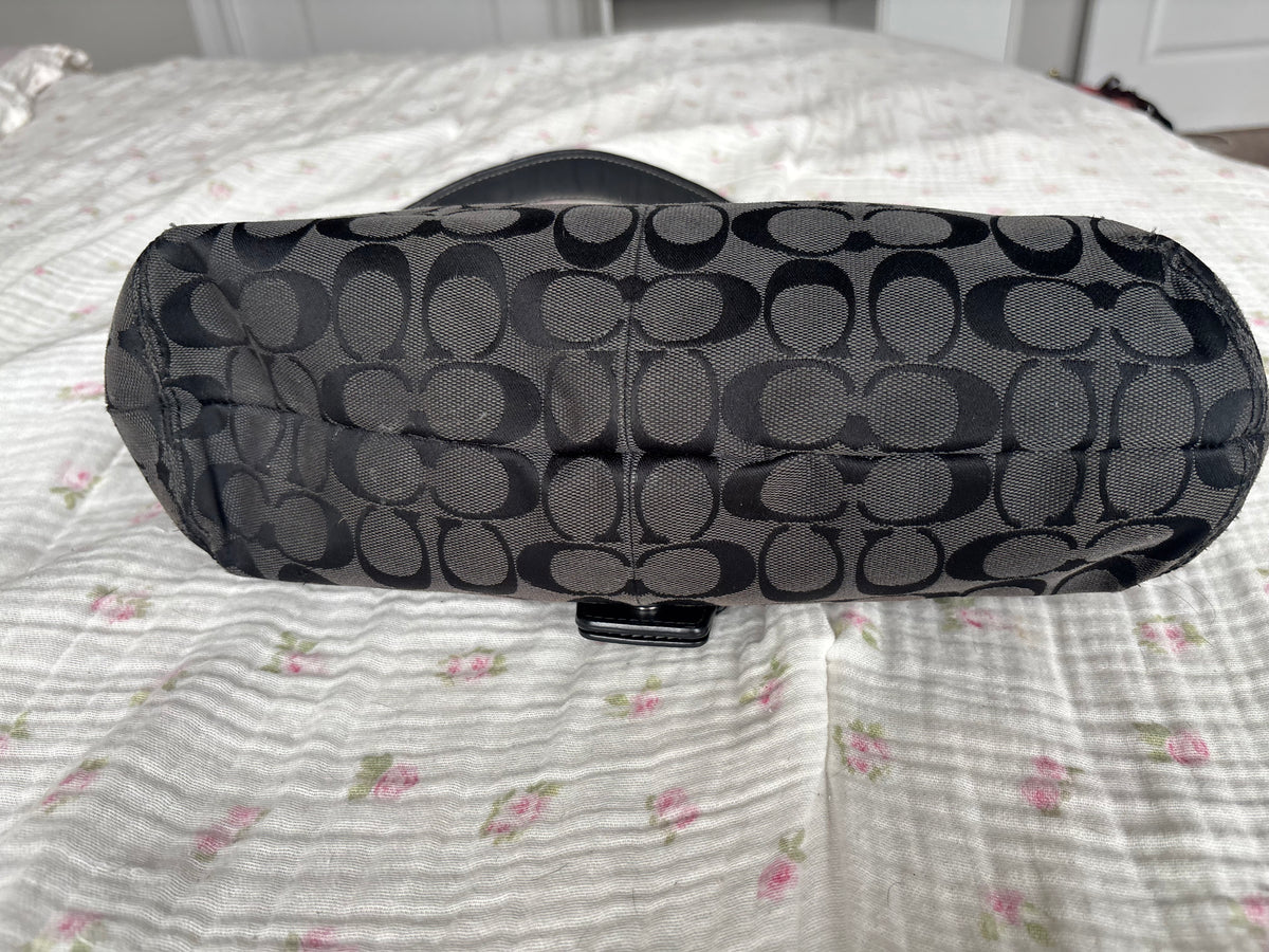 Black mongram coach soho