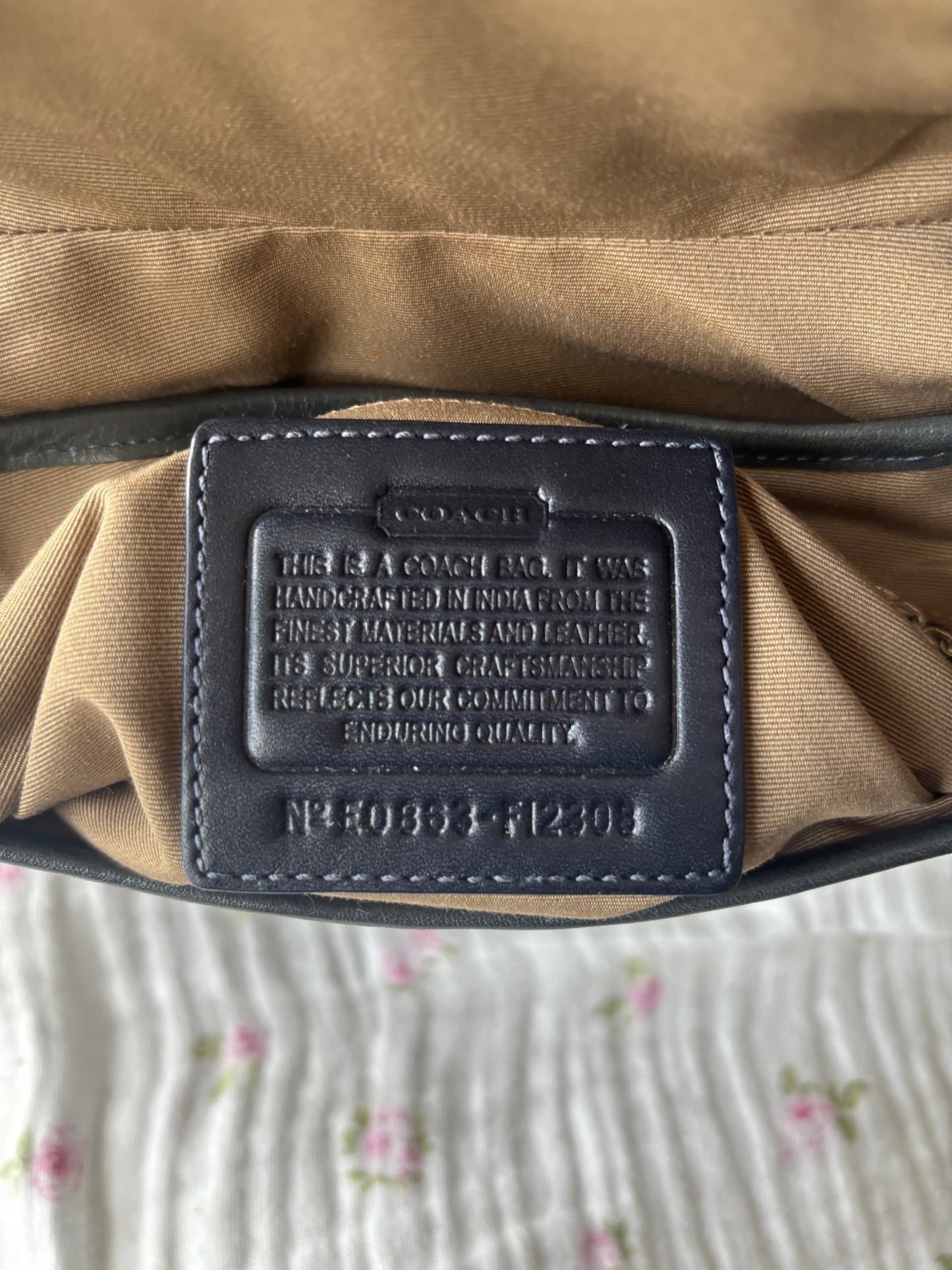 Rare deniem mini soho coach bag