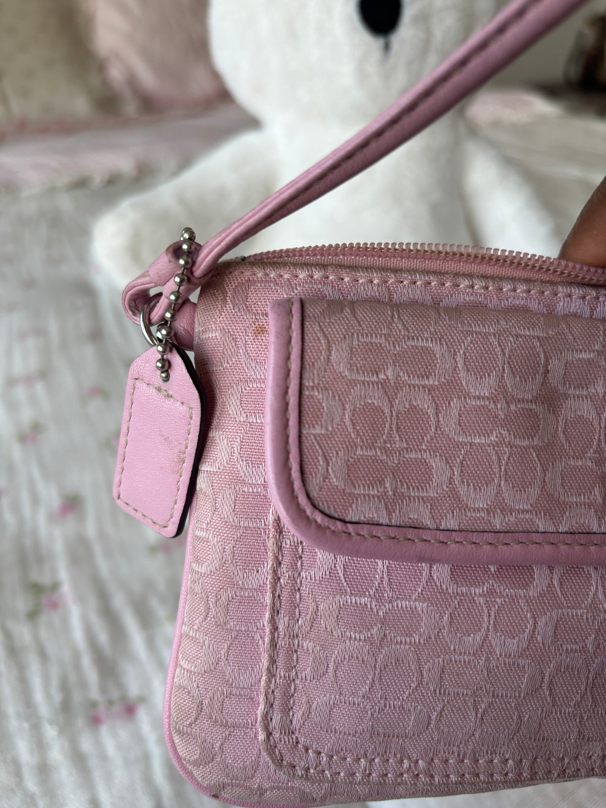 Baby pink rare coach wallet