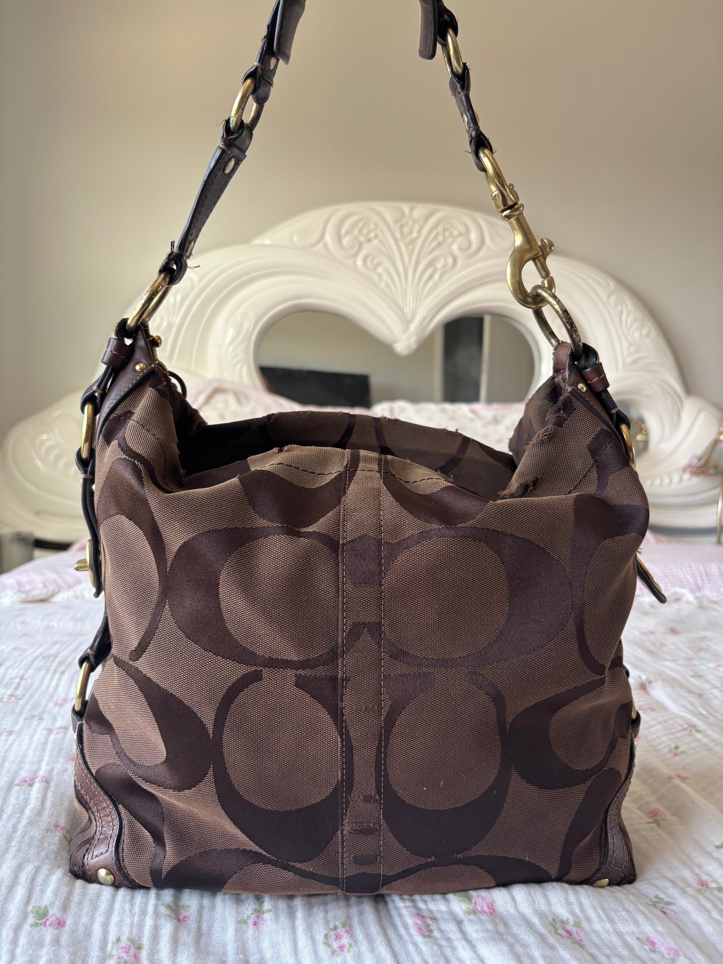 Brown large coach Carly