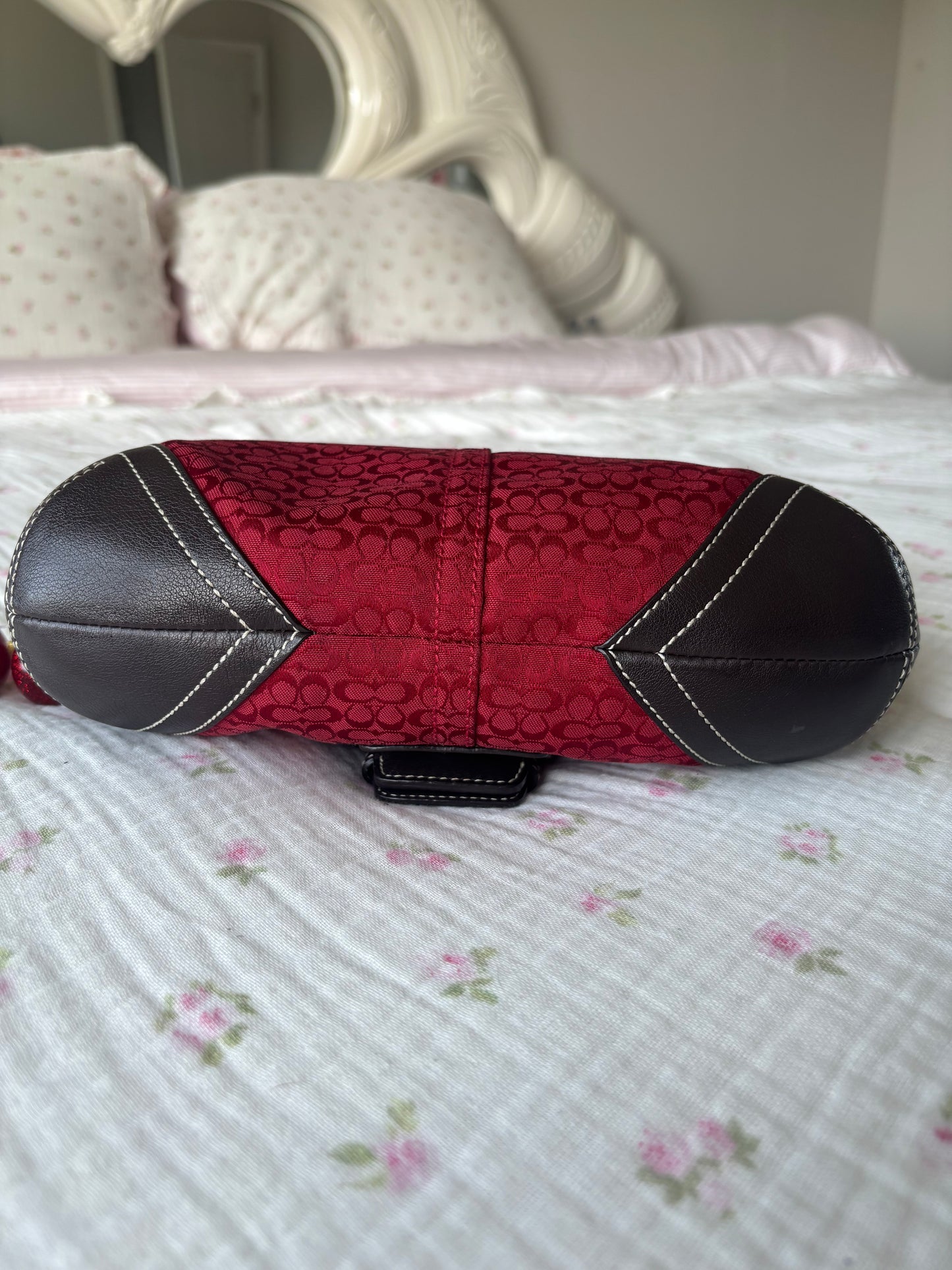 Rare red mini soho shoulder bag