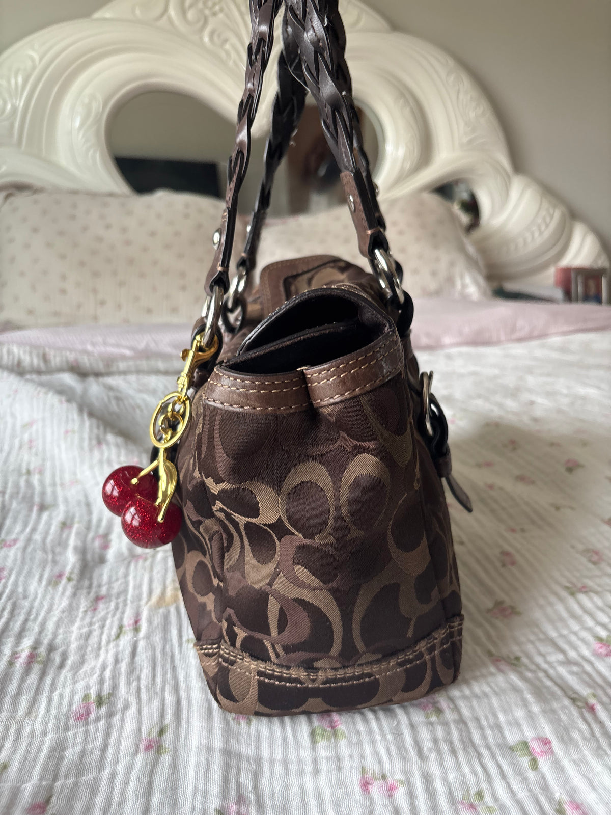 Rare brown coach vintage satchel