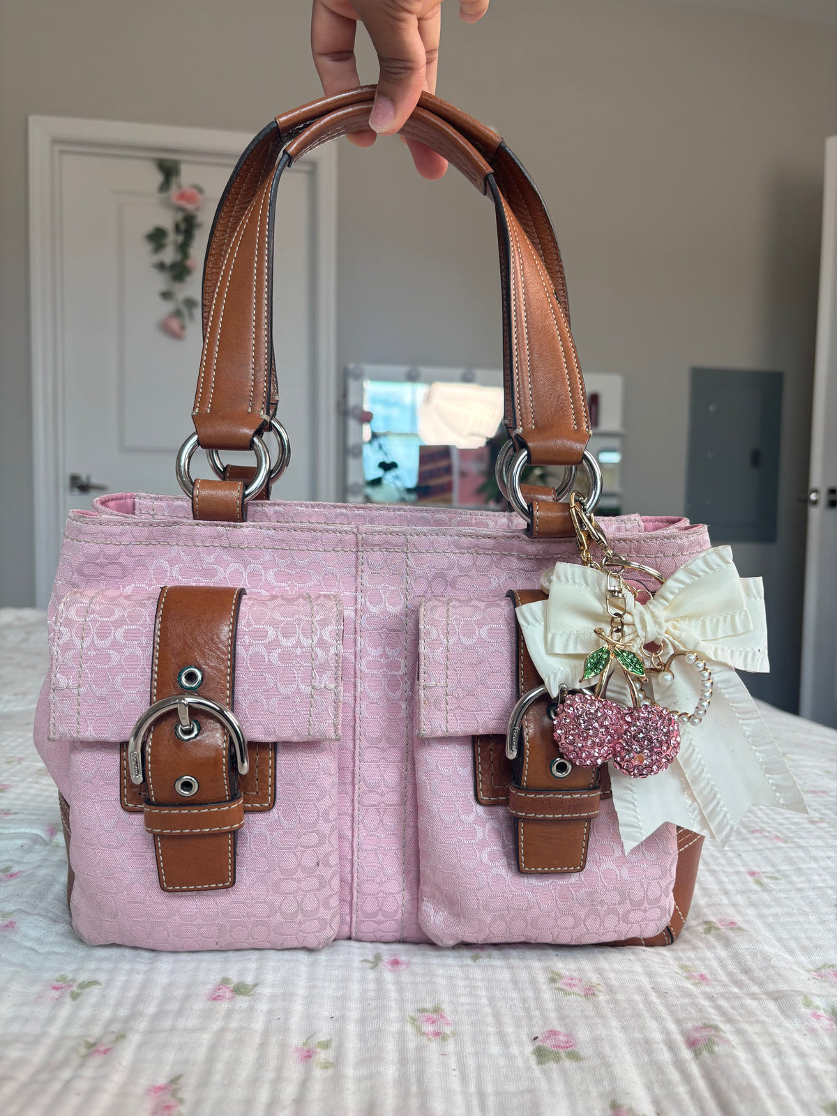 Rare baby pink double pocket