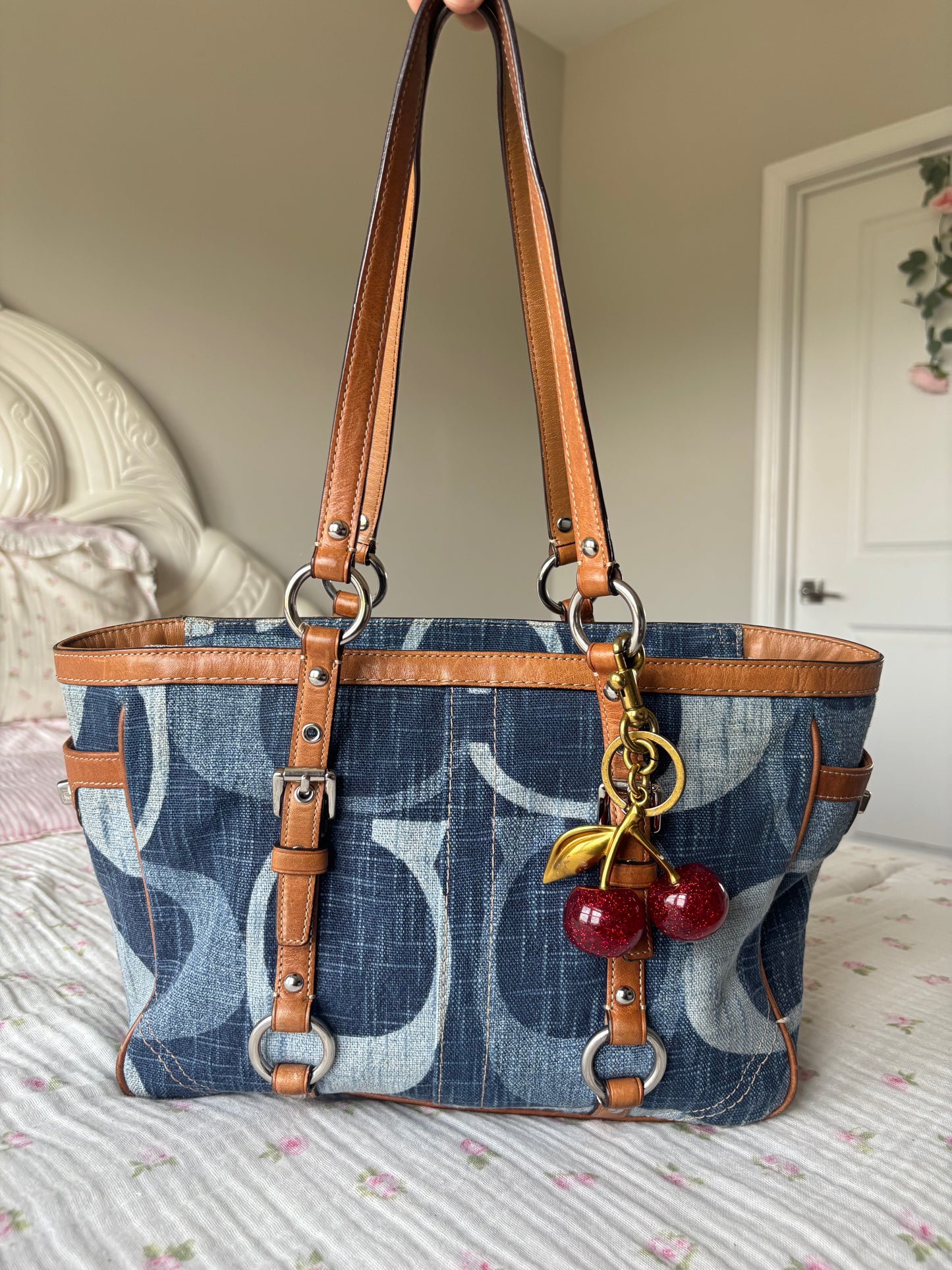 Deniem rare coach tote bag